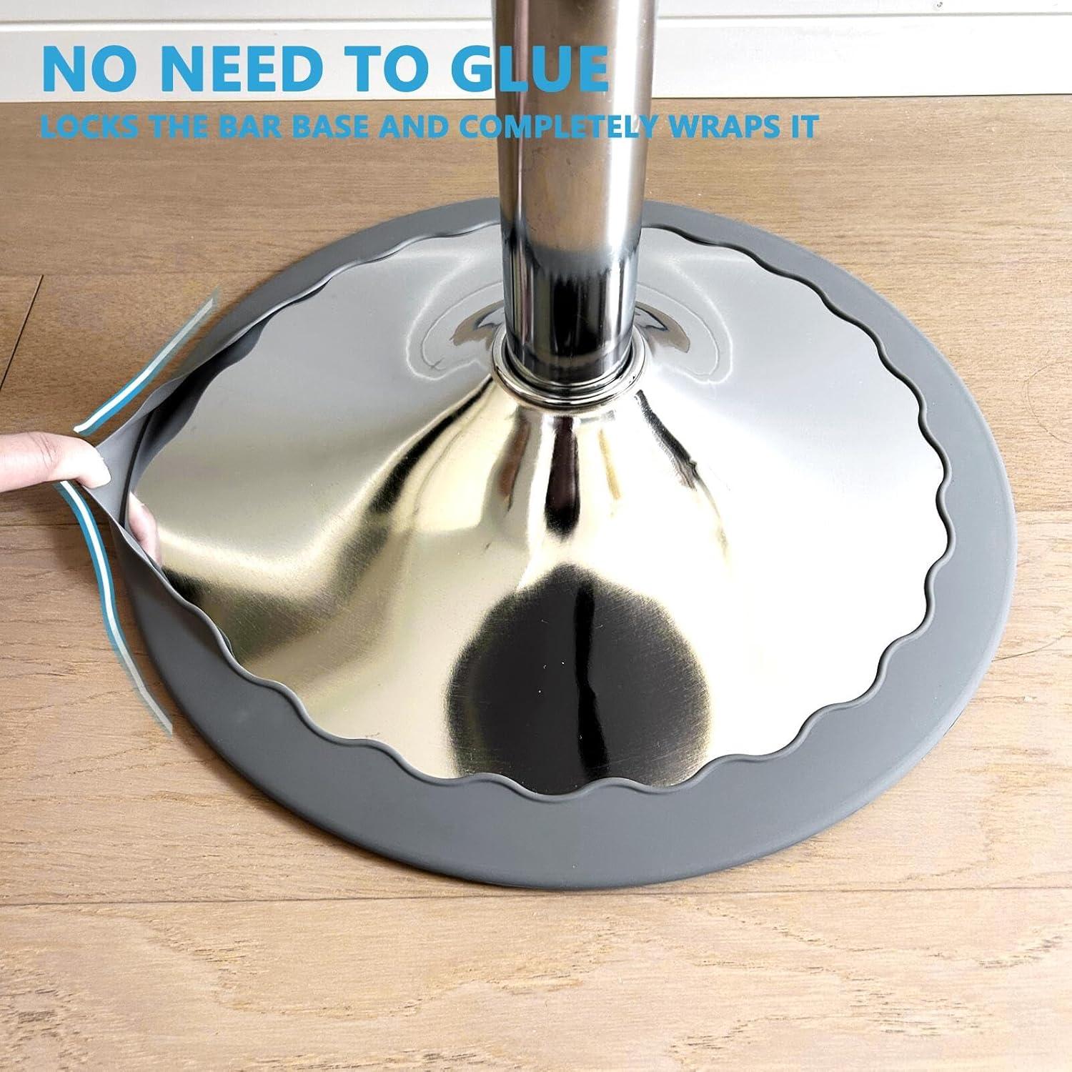 4 Protectores de Suelo Silicona Runspich para Taburetes 36cm