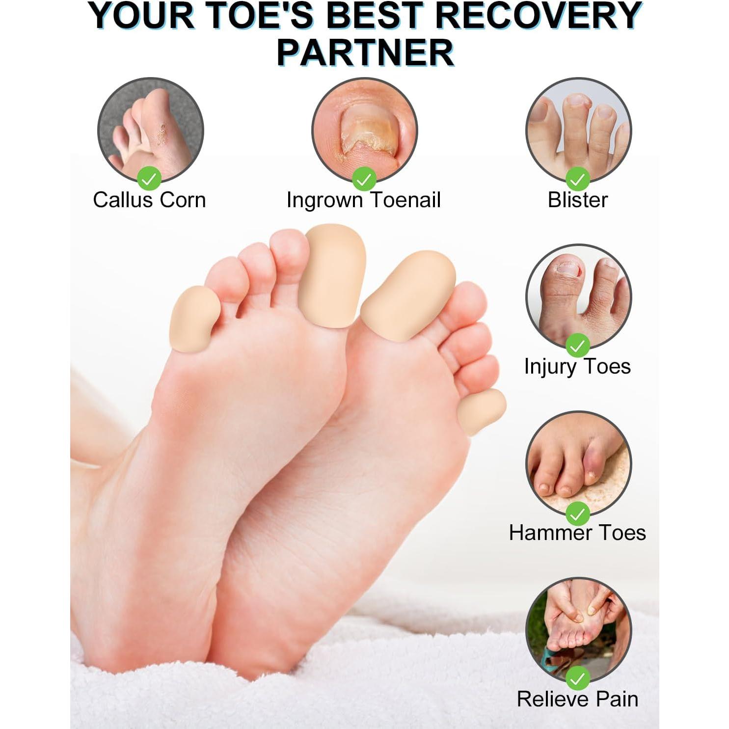 6 Protectores de Dedos de Gel DLMDLM - Alivio para Ampollas y Callos