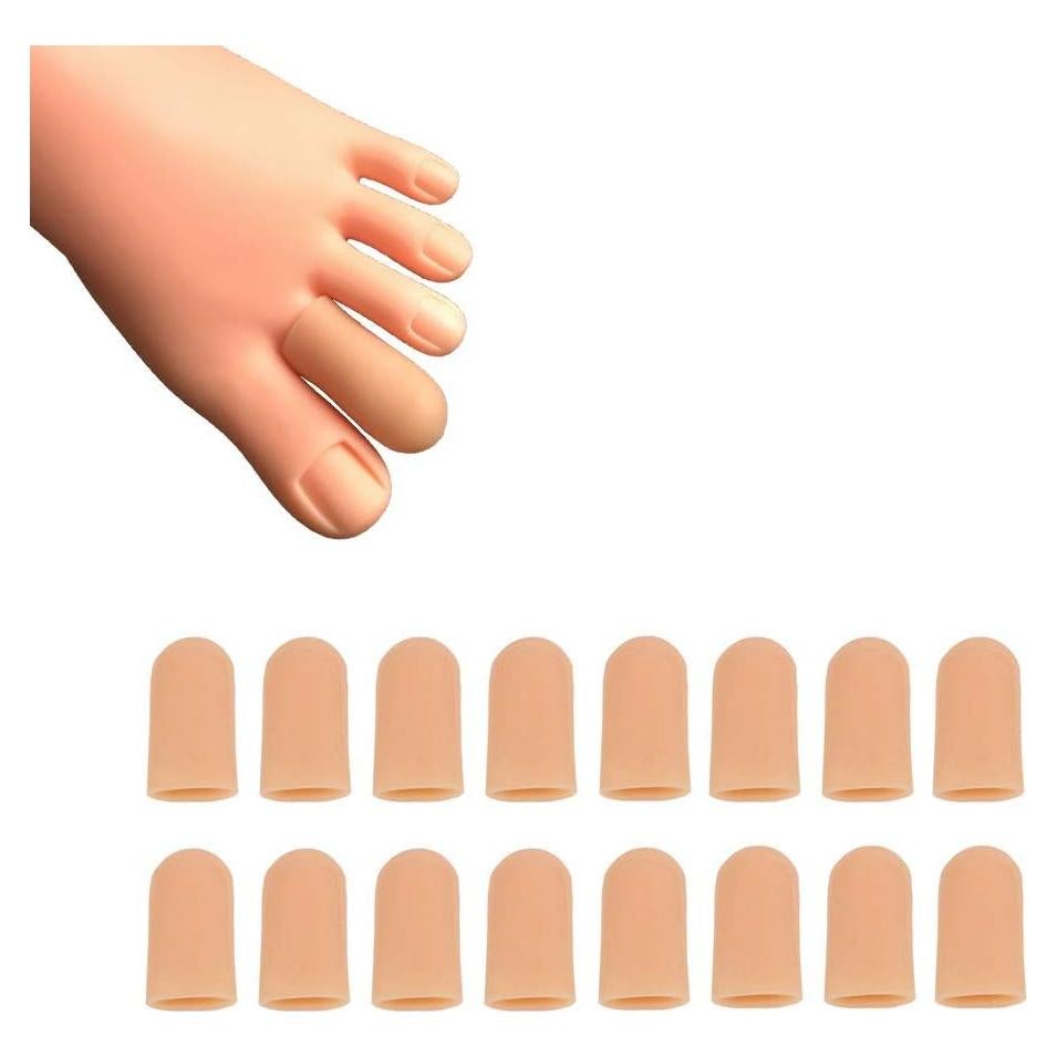 16 Protectores de Dedos Conpru para Callos y Ampollas Beige