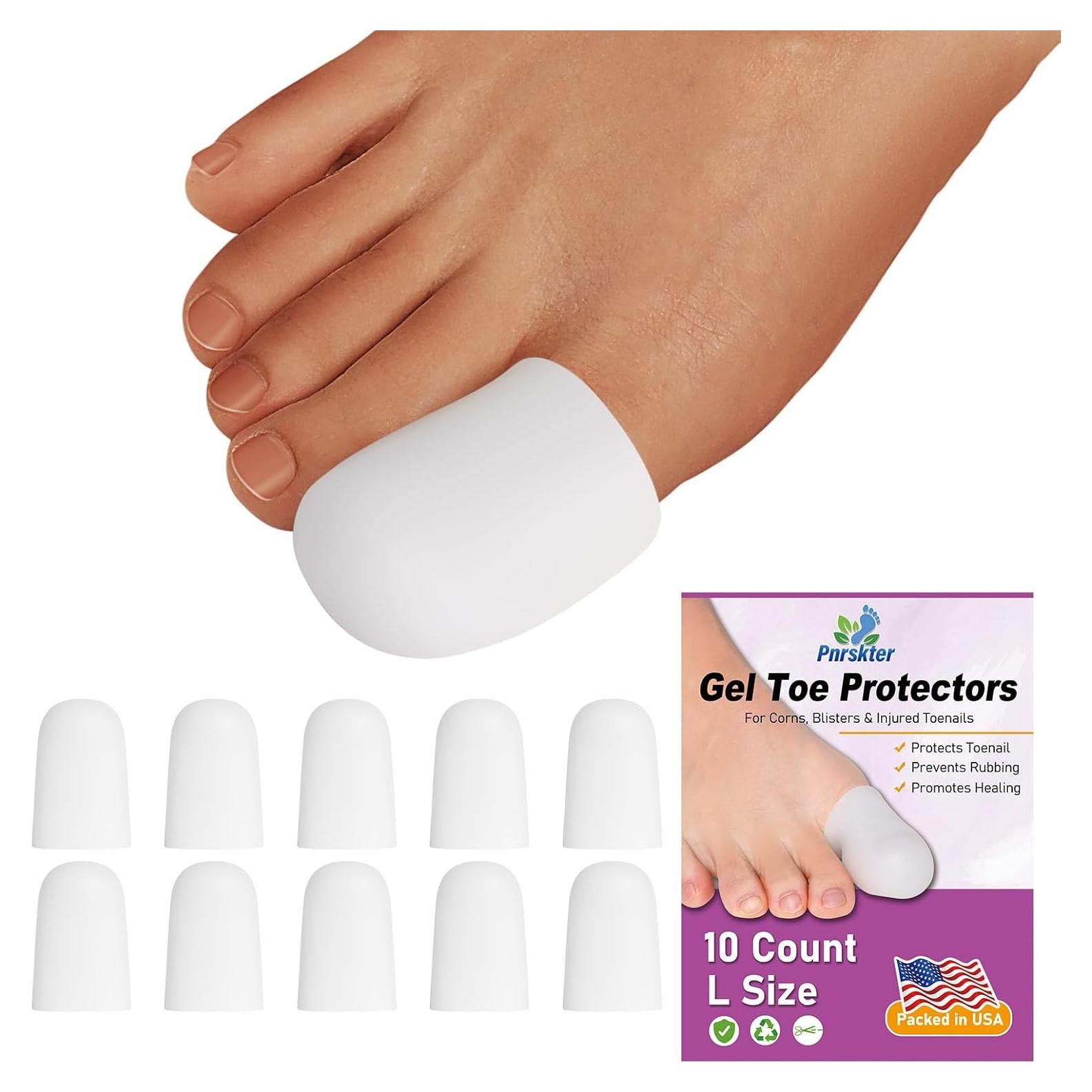 Protectores de Dedos Pnrskter - 10 Fundas de Gel con Aloe Vera