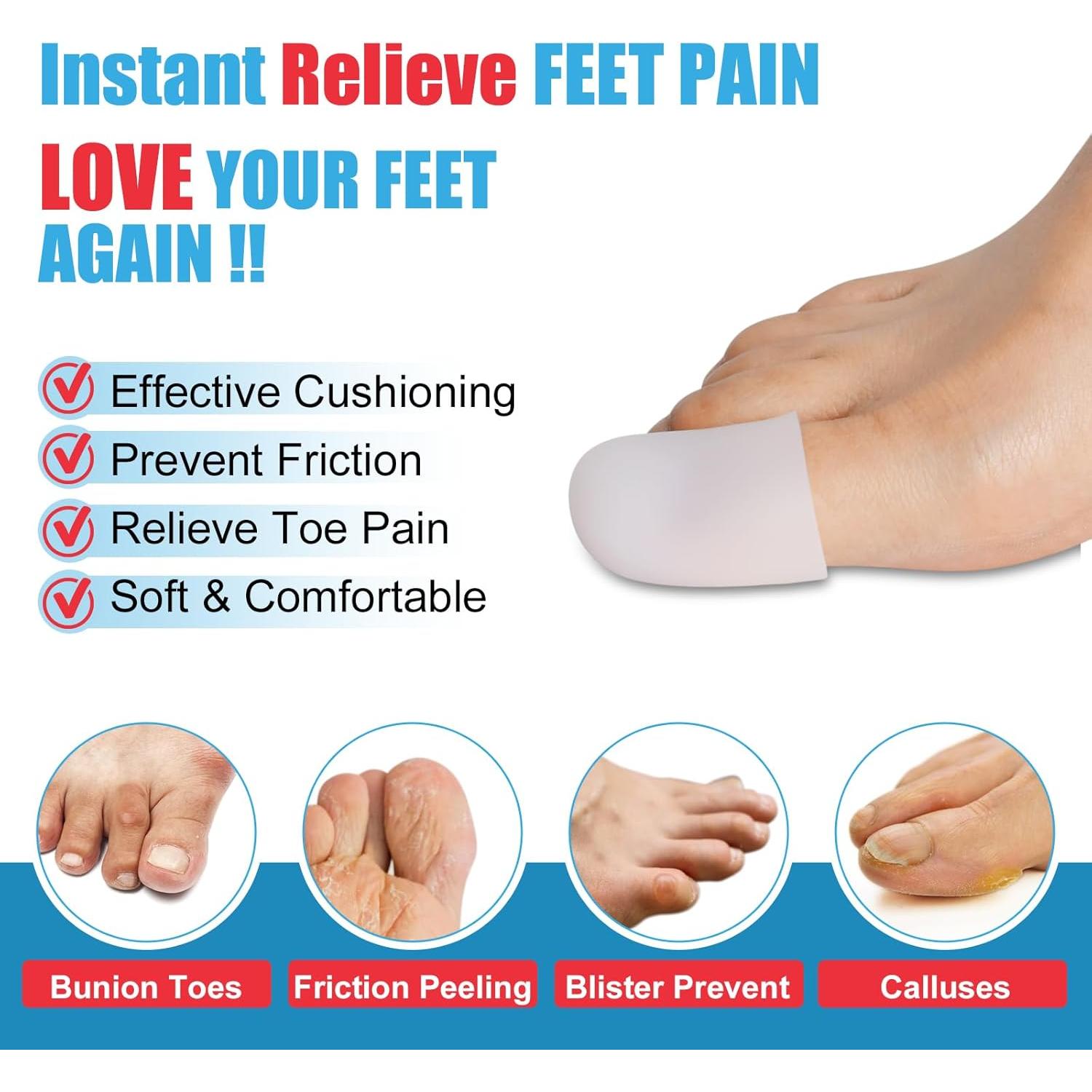 Protectores de Dedos Pnrskter - 10 Fundas de Gel con Aloe Vera