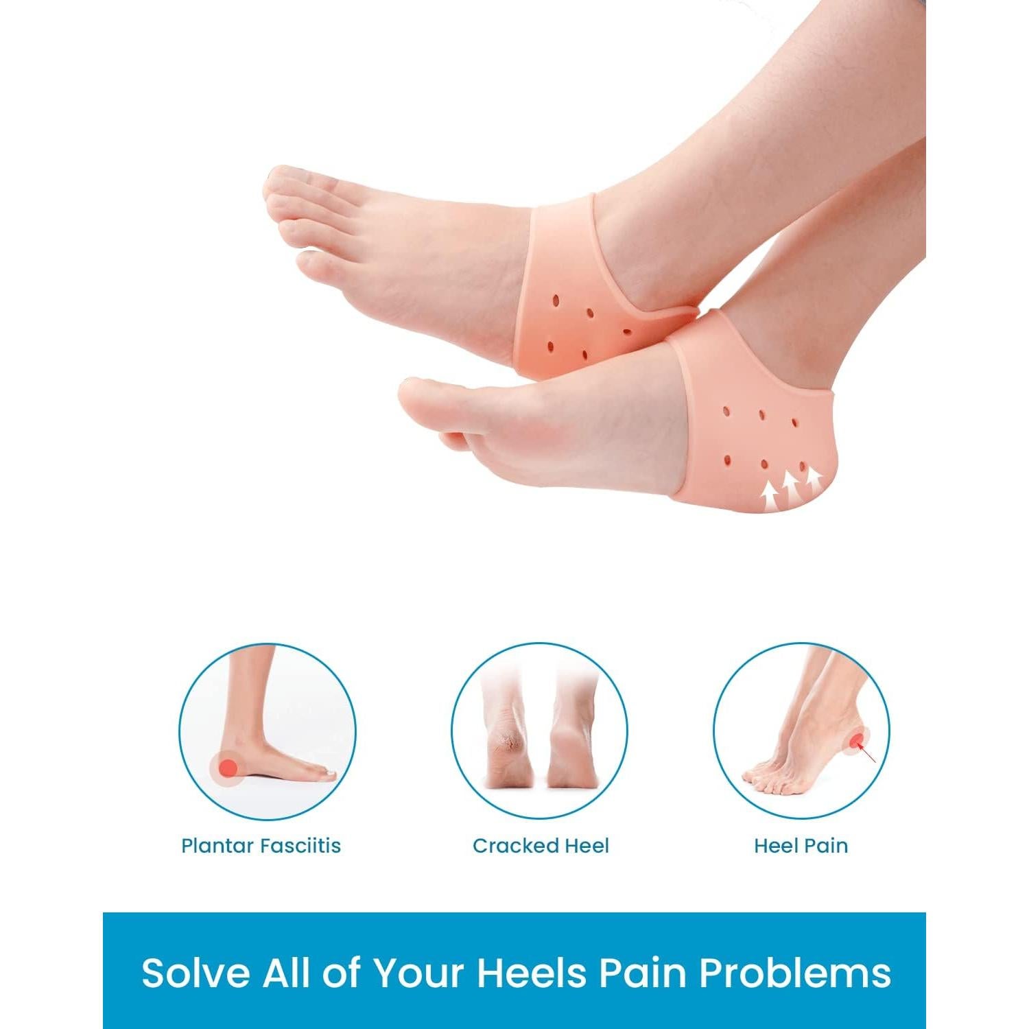 Copas de Gel para Talón Sumiwish - 6 Piezas Alivio Dolor