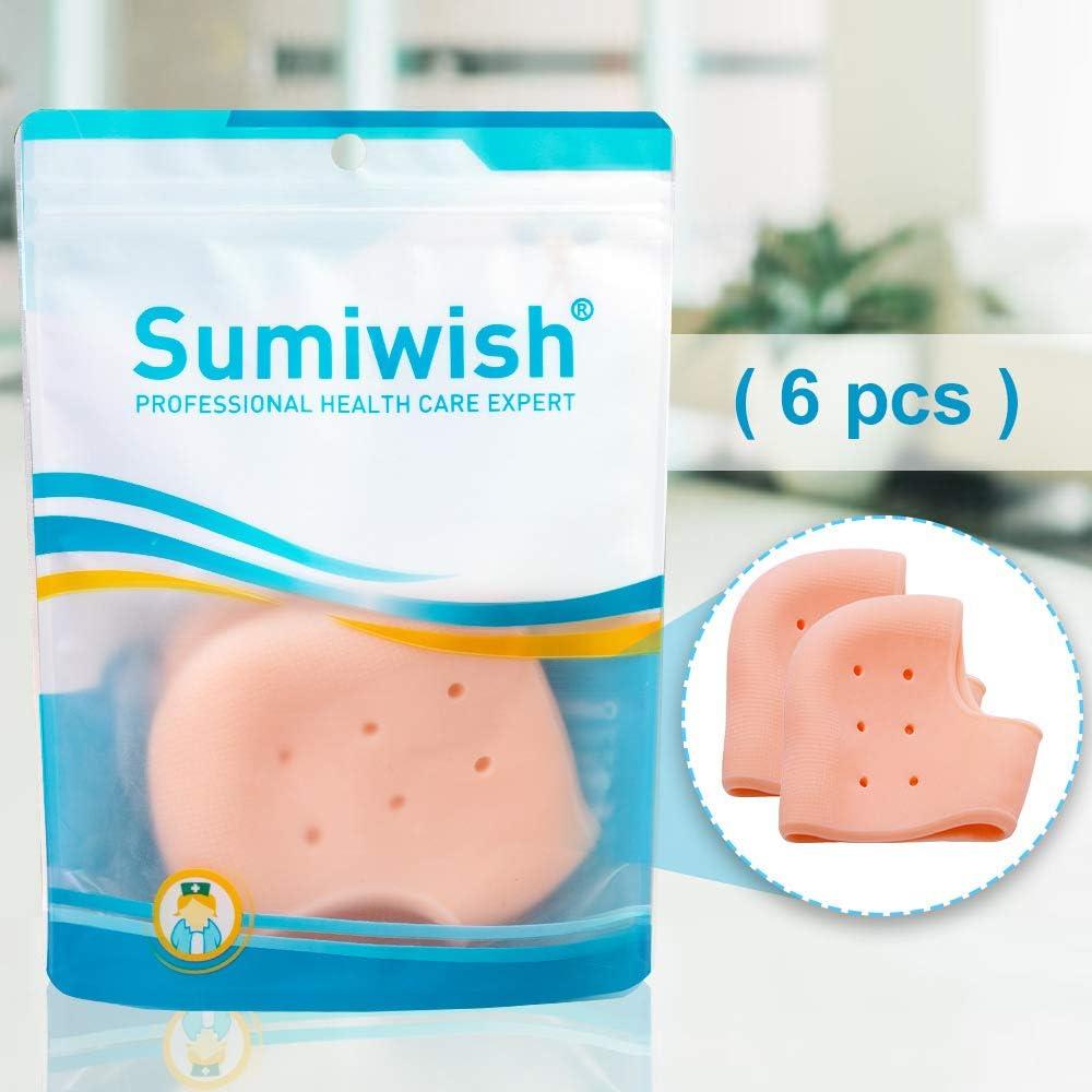 Copas de Gel para Talón Sumiwish - 6 Piezas Alivio Dolor