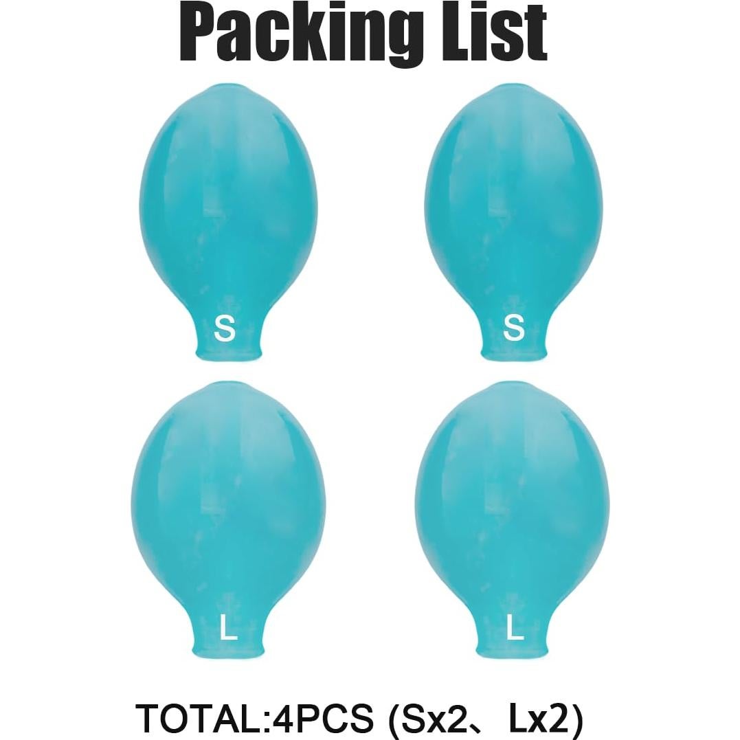 Manga Impermeable para Dedos GYZC - 4 Unidades Silicona Reutilizable