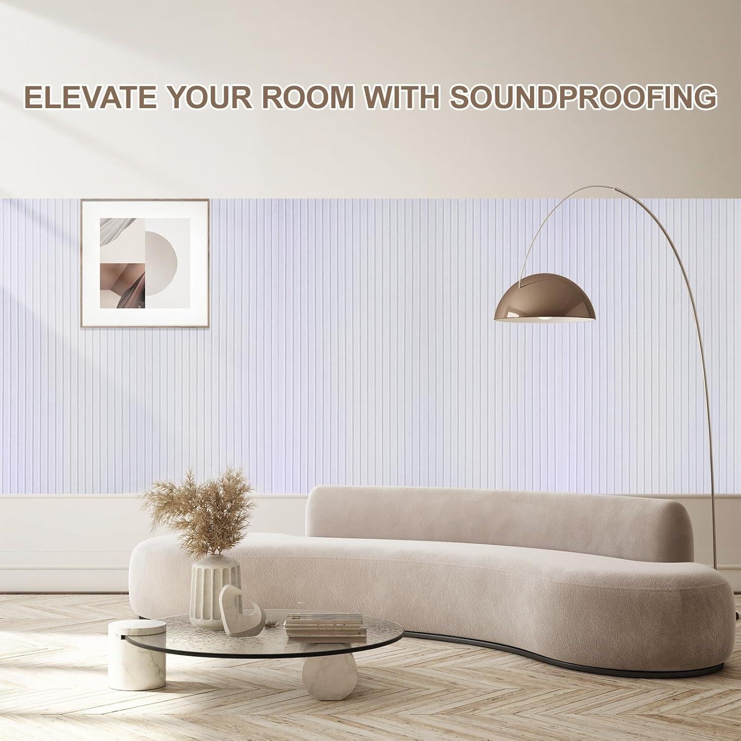 Paquete de 10 Paneles Acústicos 48x24 cm Aislantes de Sonido Gris