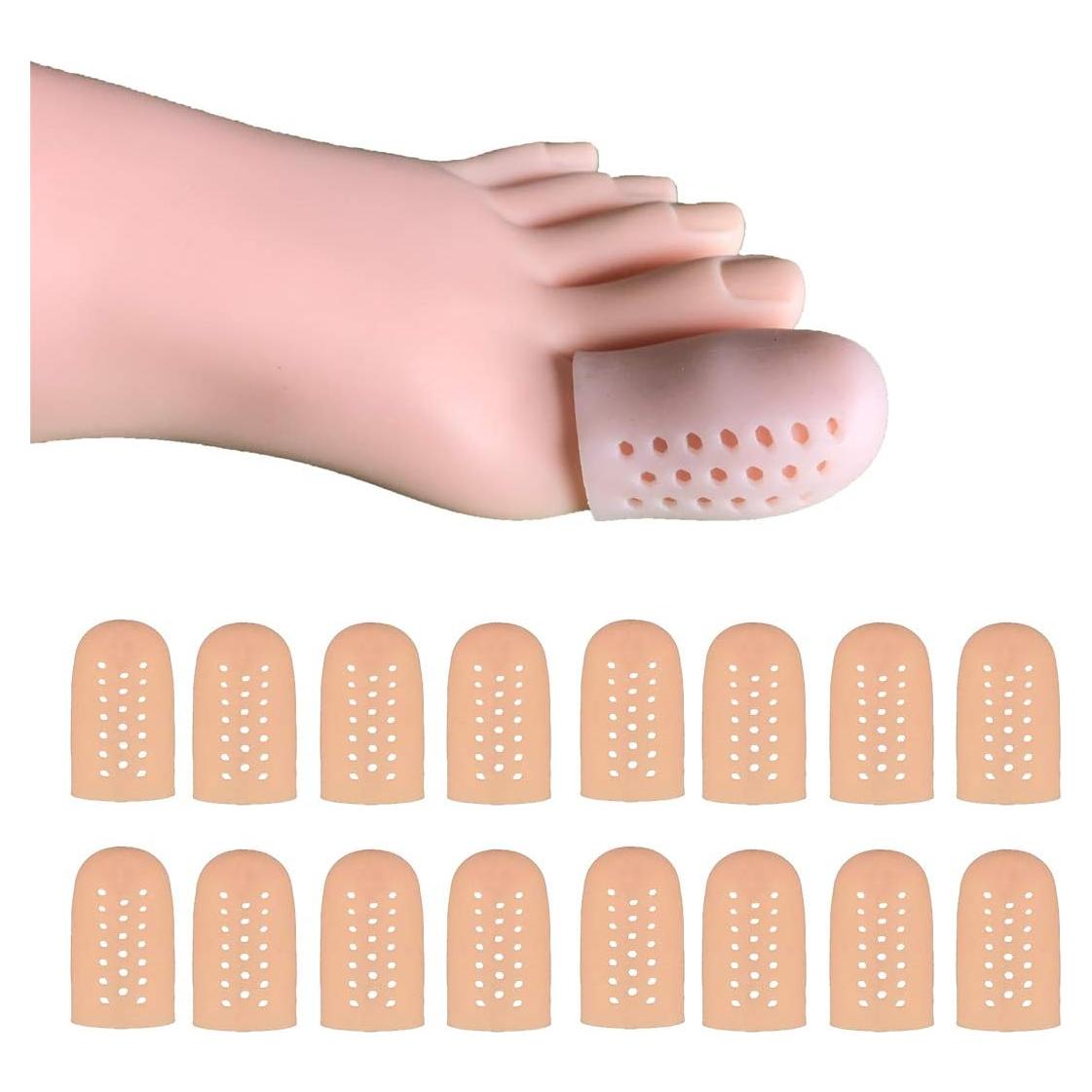 16 Protectores de Dedos Transpirables Conpru para Callos y Ampollas