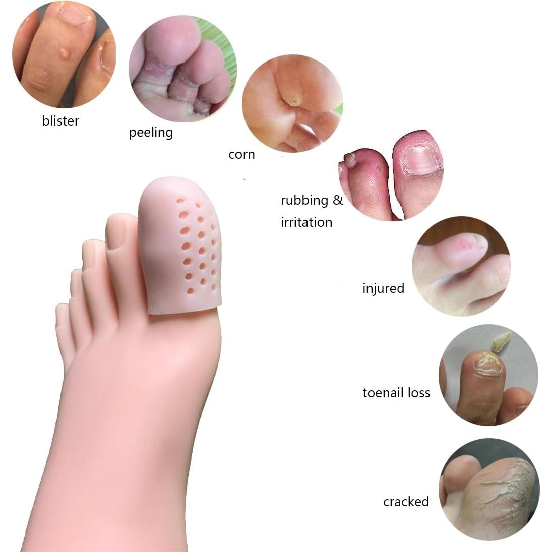 16 Protectores de Dedos Transpirables Conpru para Callos y Ampollas