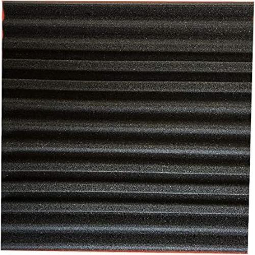 Pack 52 Paneles Acústicos Espuma Aislante 30x30 cm - 24 Azul + 24 Negro