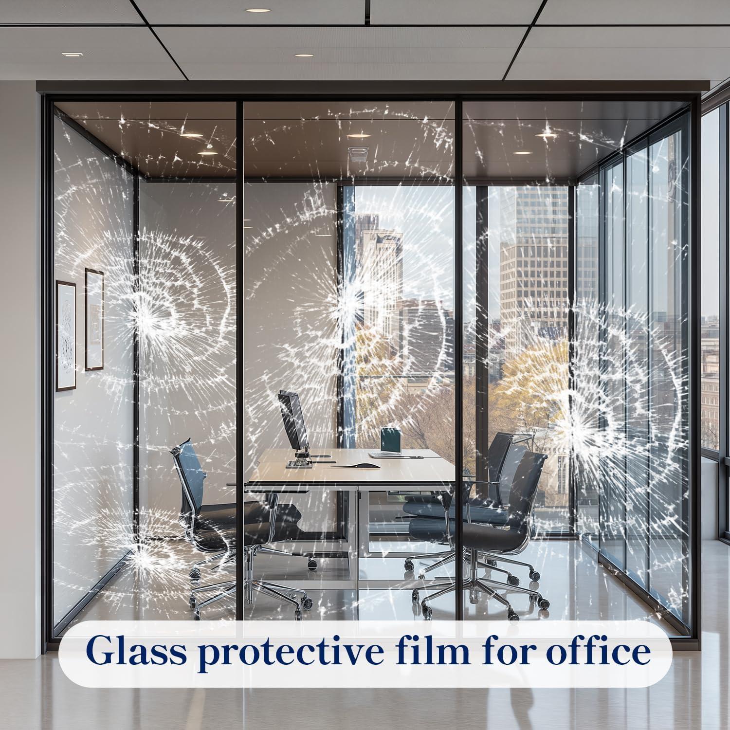 Película de Seguridad para Ventanas Qualsen 4 Mil 44.3x200cm