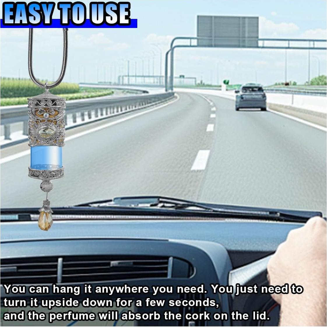 Colgante de Perfume para Auto BDZMC Plata - Difusor Aromaterapia