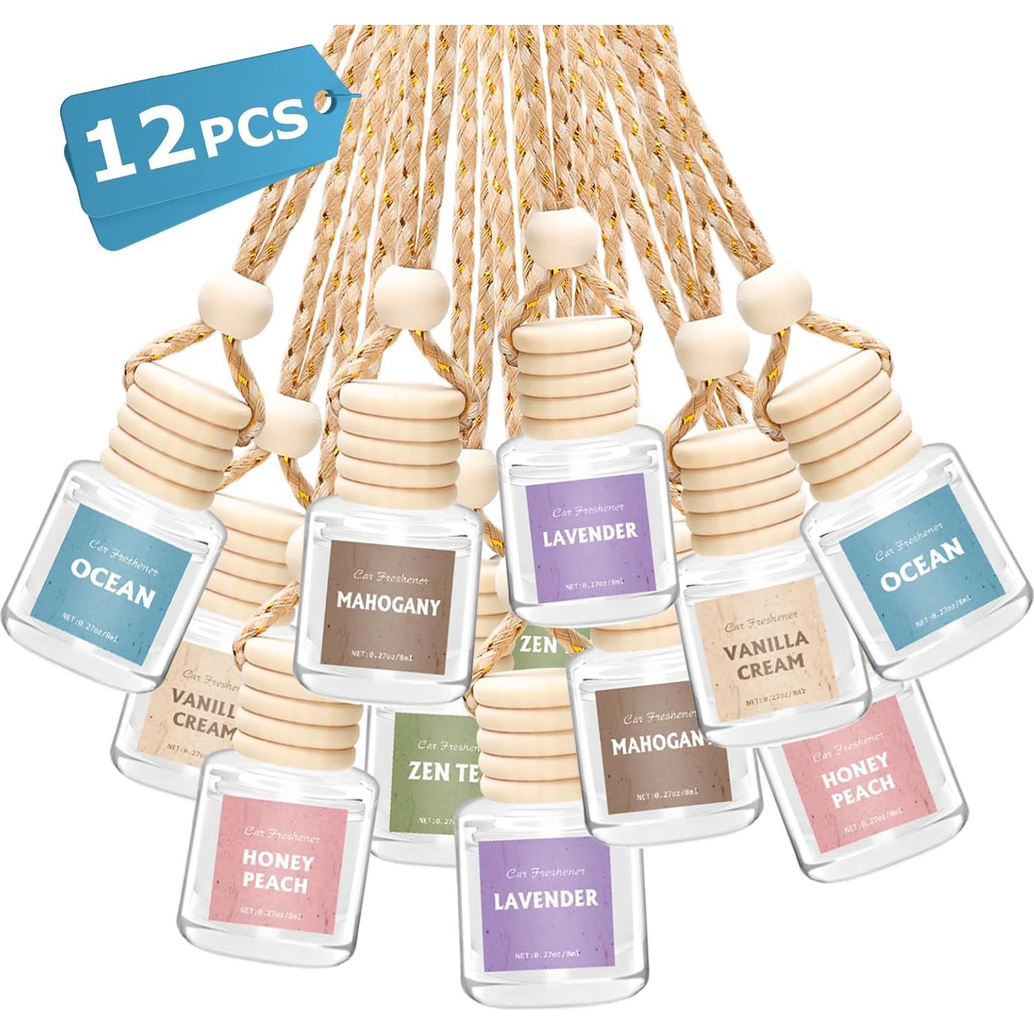 Ambientador de Auto AROIC 12 Pack, Difusor de Aceite Esencial