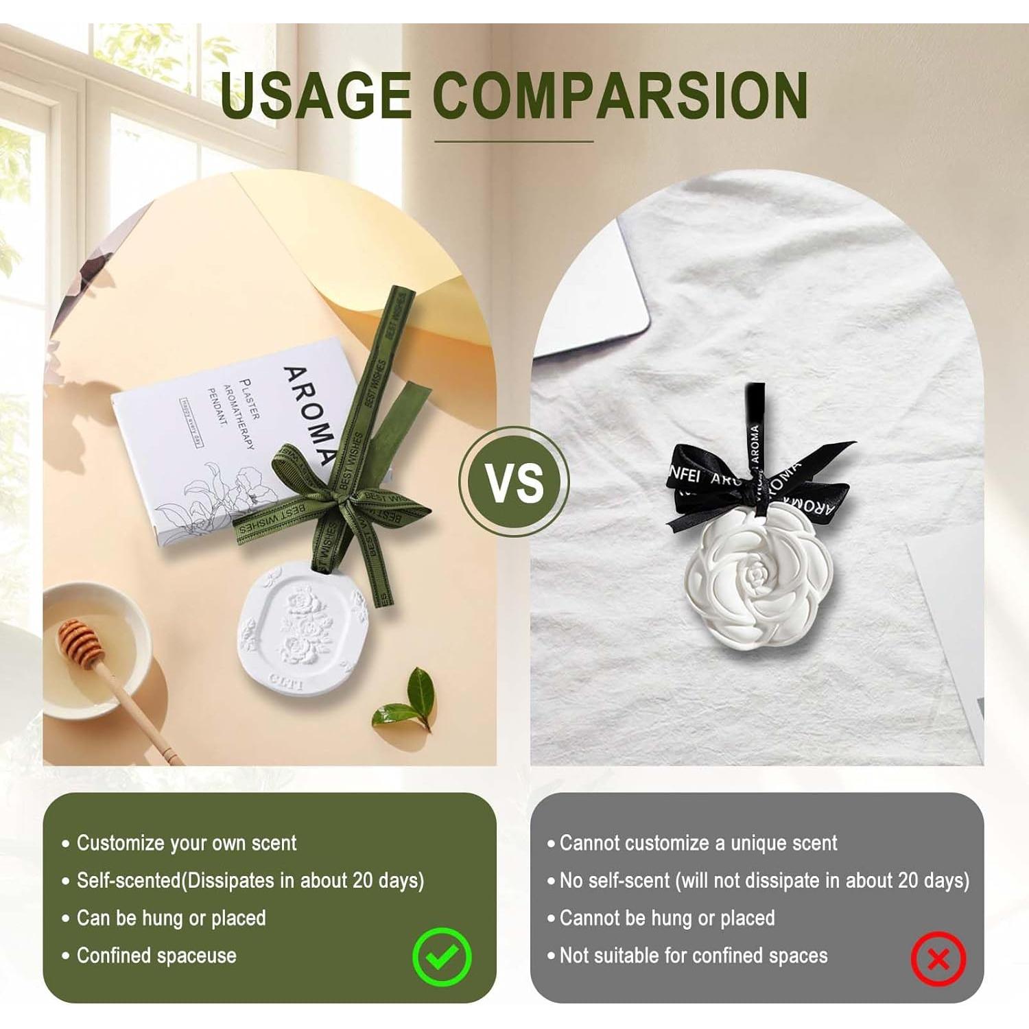 Difusor de Aceite Esencial G MiDui'S 3 Piezas Yeso Verde