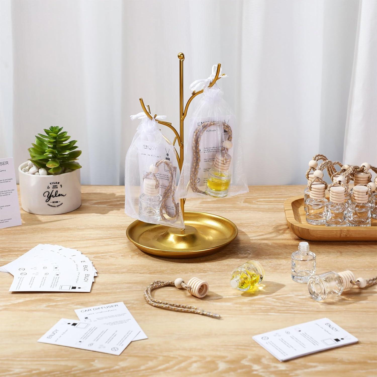 25 Botellas Difusoras de Aire Fresco Boao con Tarjetas y Bolsas