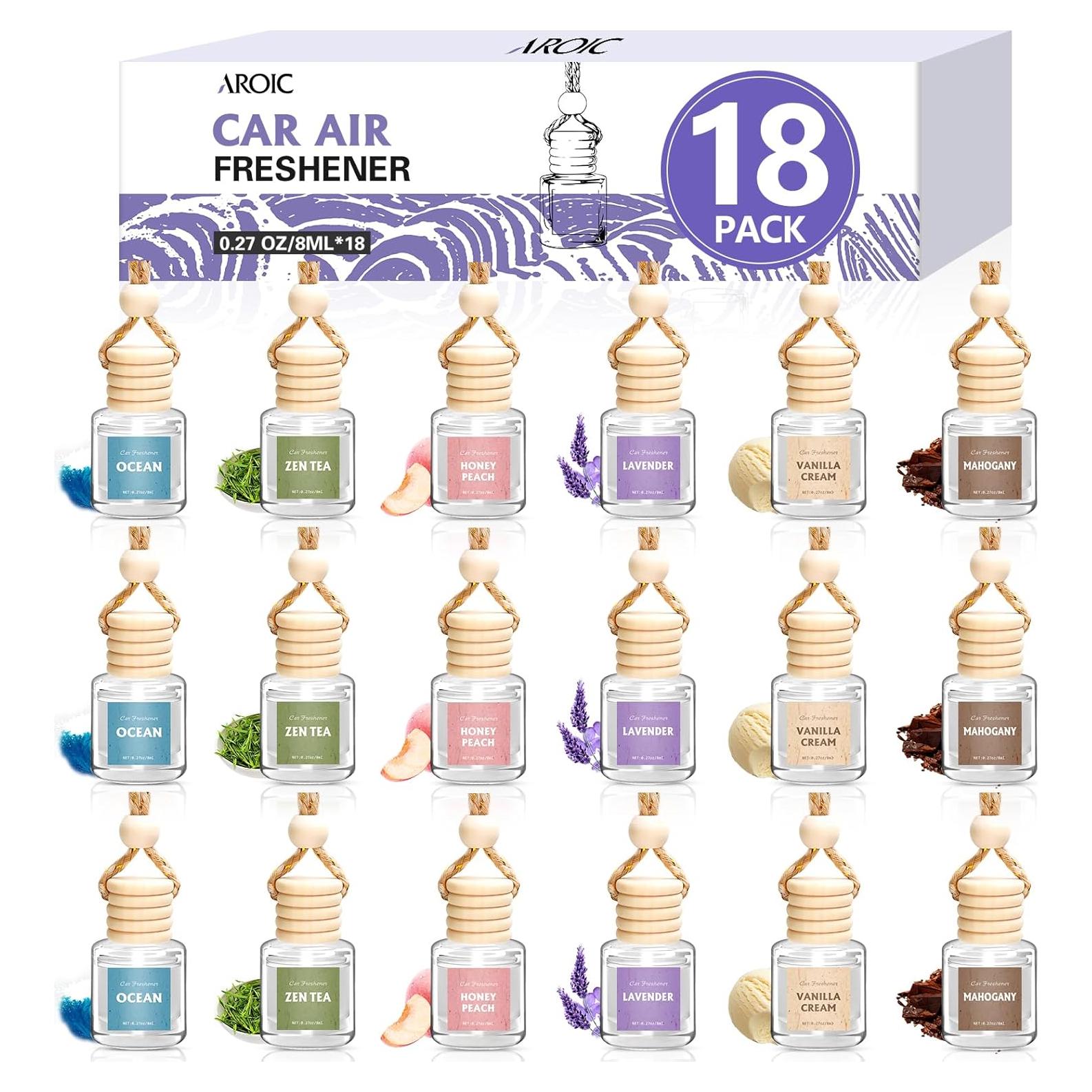Ambientador de Auto AROIC - Set de 18 Fragancias Premium 8ml