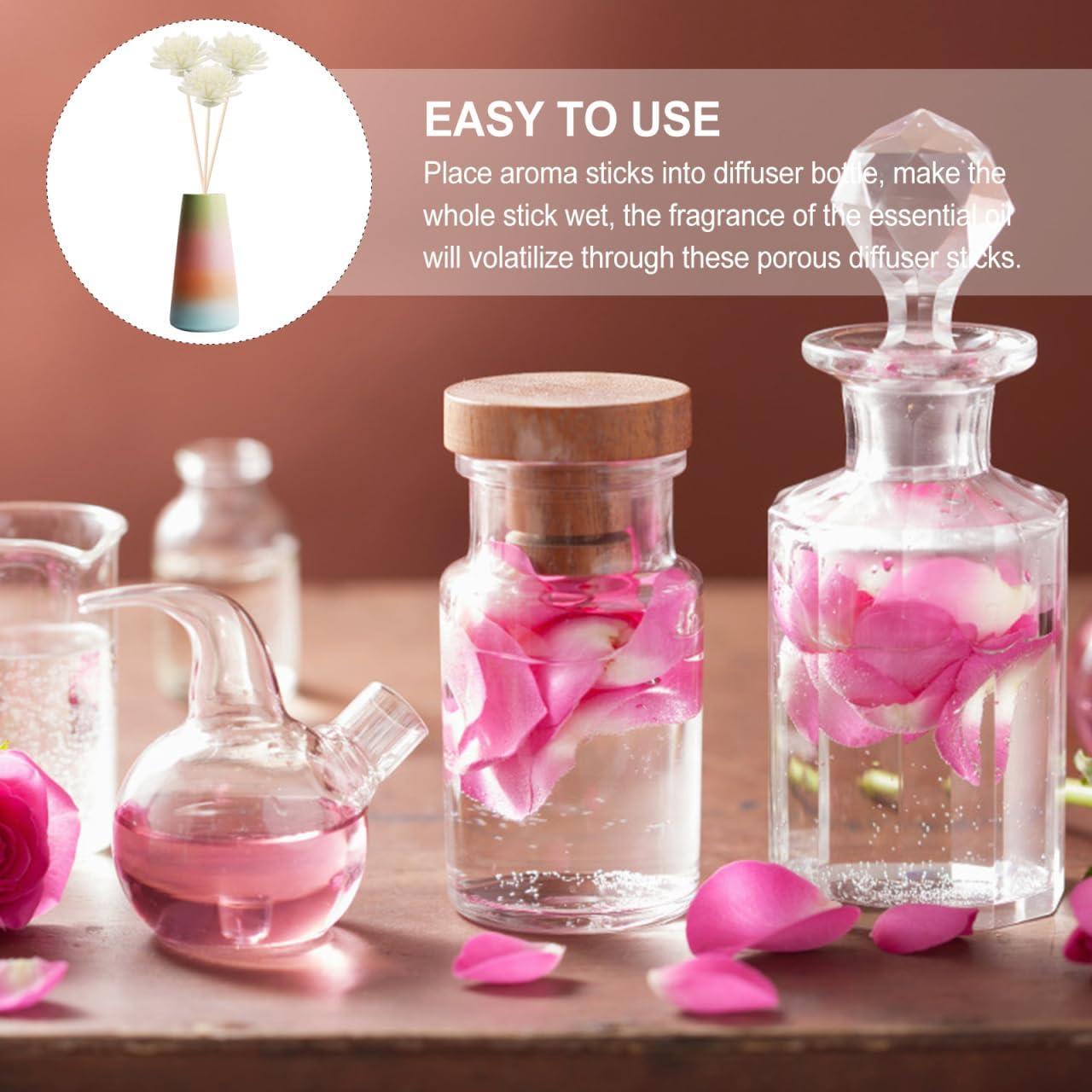 100 Flores Difusoras de Aroma WOFASHPURET - Rosa Blanca 5x5cm