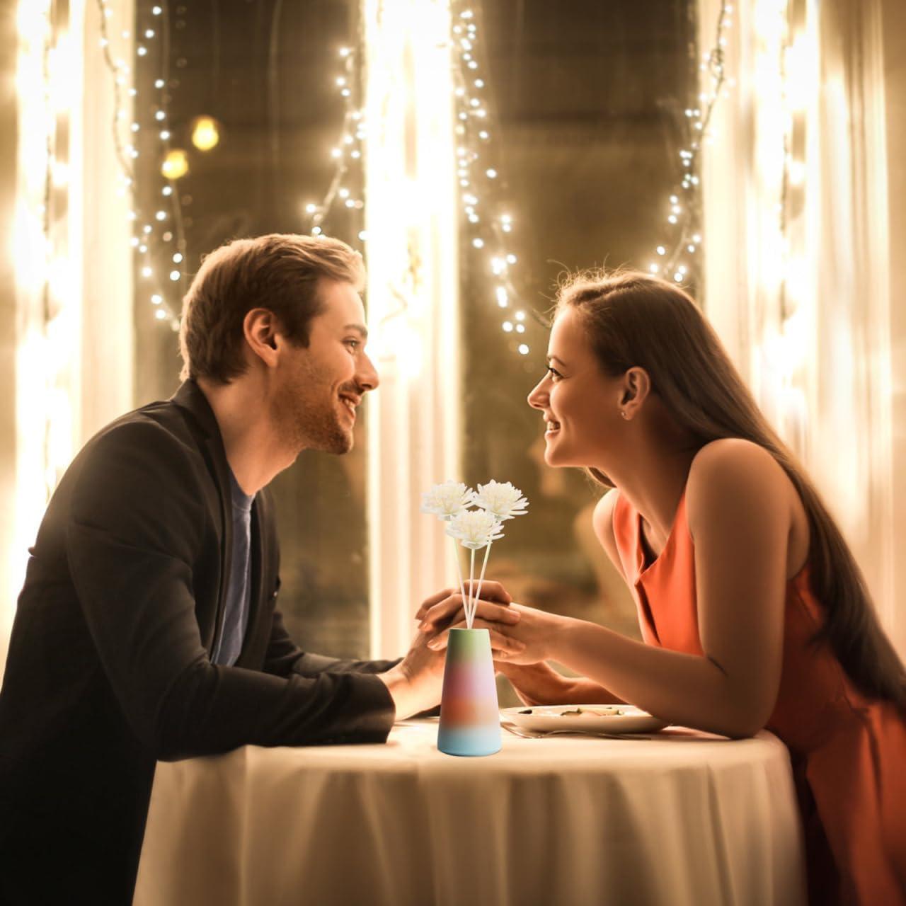 100 Flores Difusoras de Aroma WOFASHPURET - Rosa Blanca 5x5cm