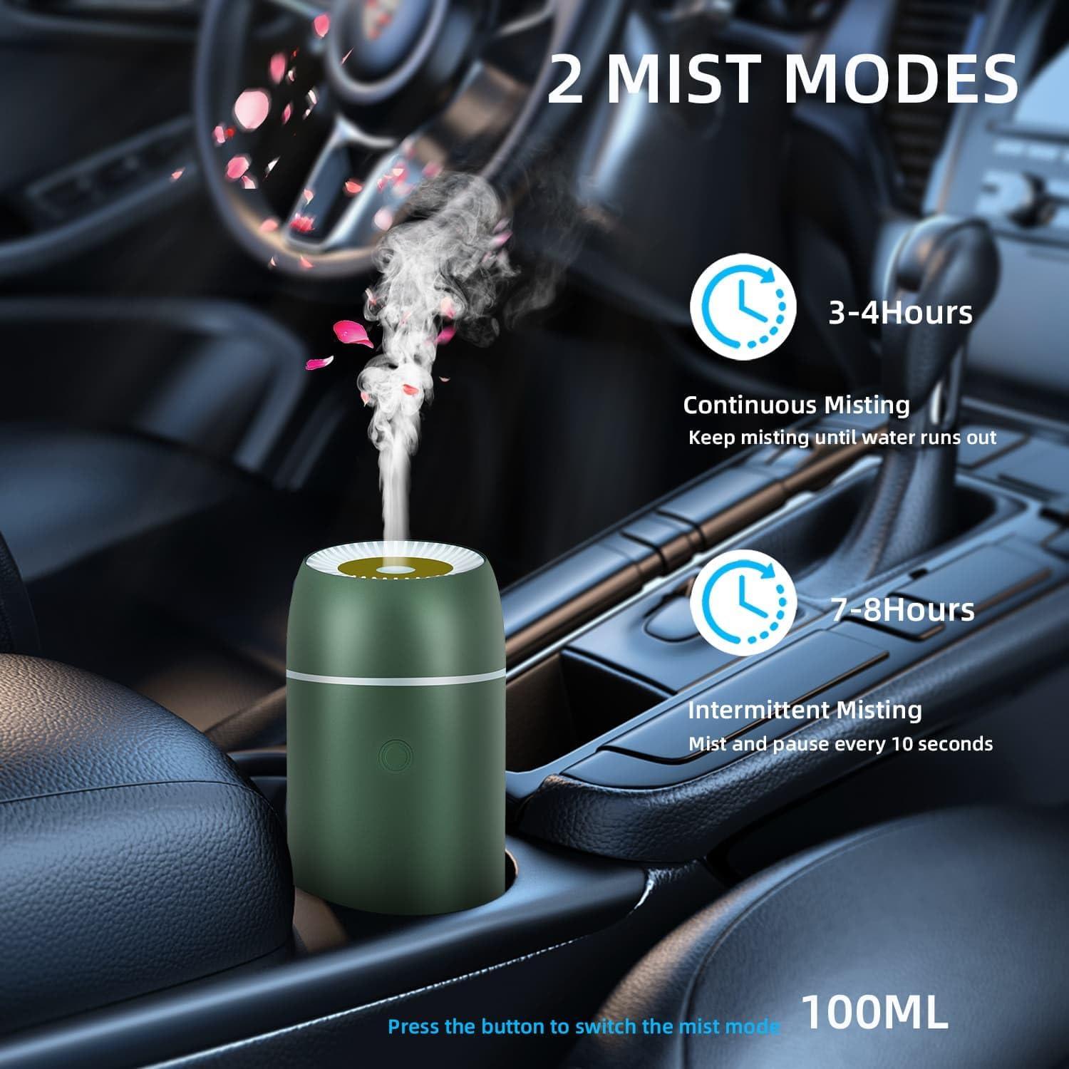 Difusor de Aromaterapia Szyuwolf Mini USB 100ml Verde