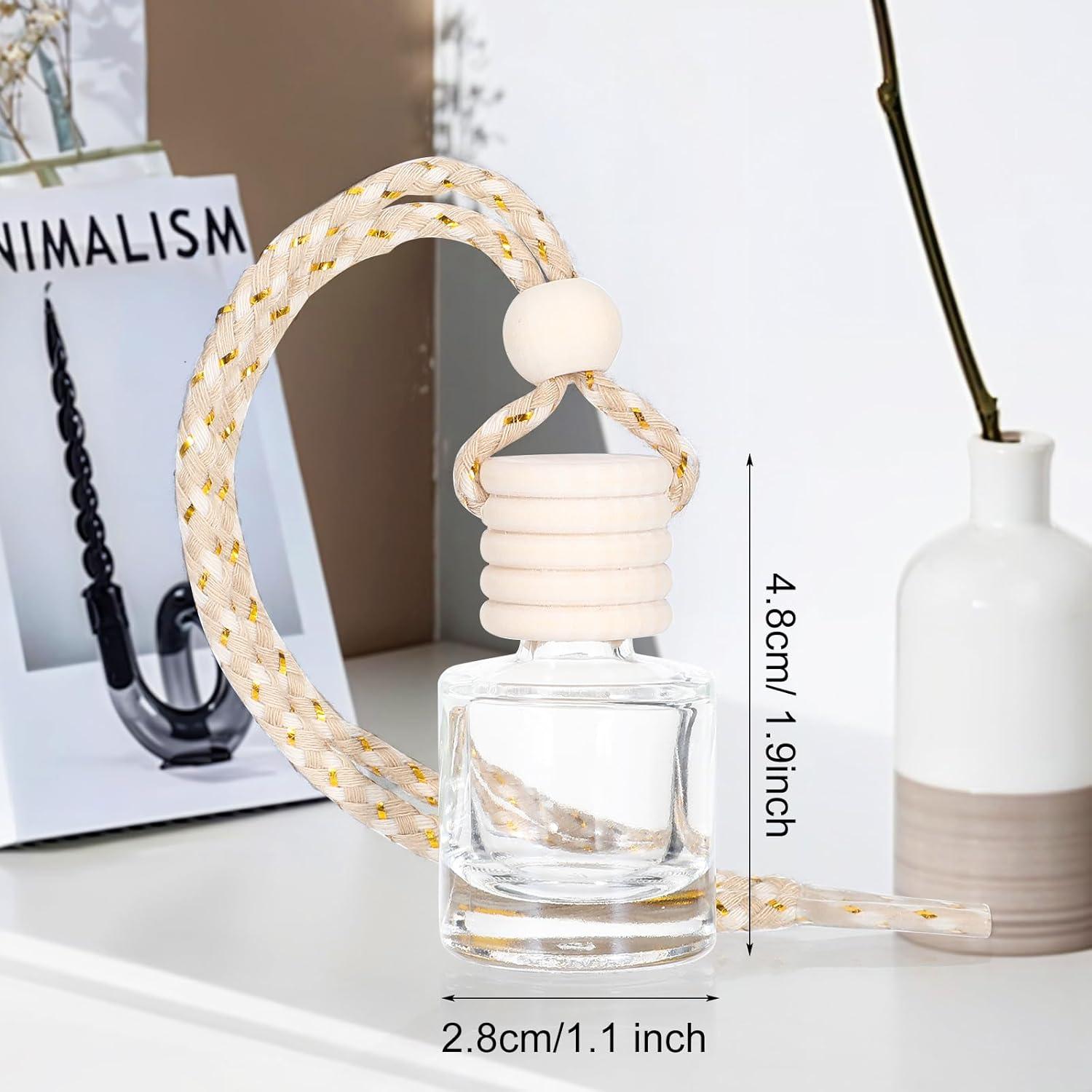 30 Botellas de Vidrio 8ml Difusor de Aire Fresco para Coche