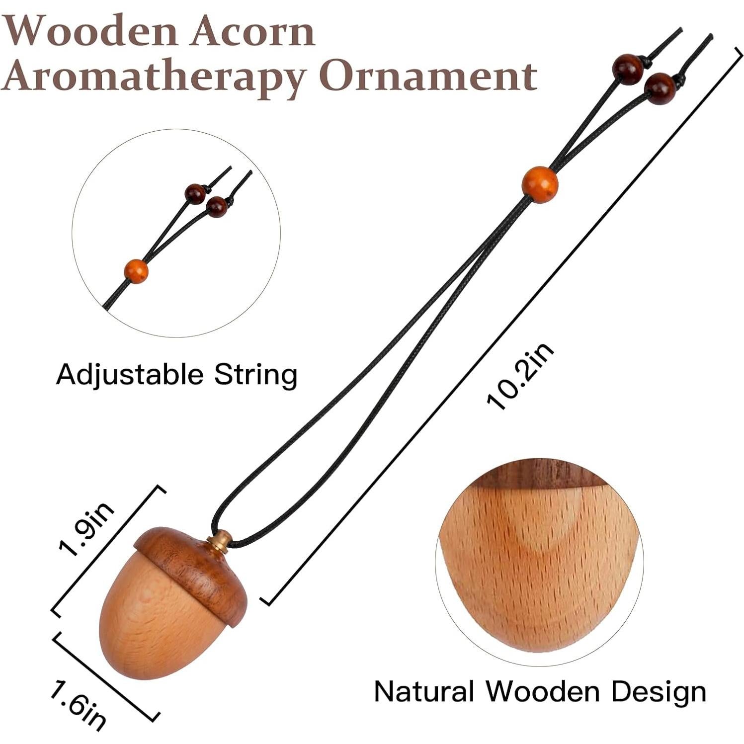 Difusor de Aromaterapia para Coche Maromalife Bellota Madera