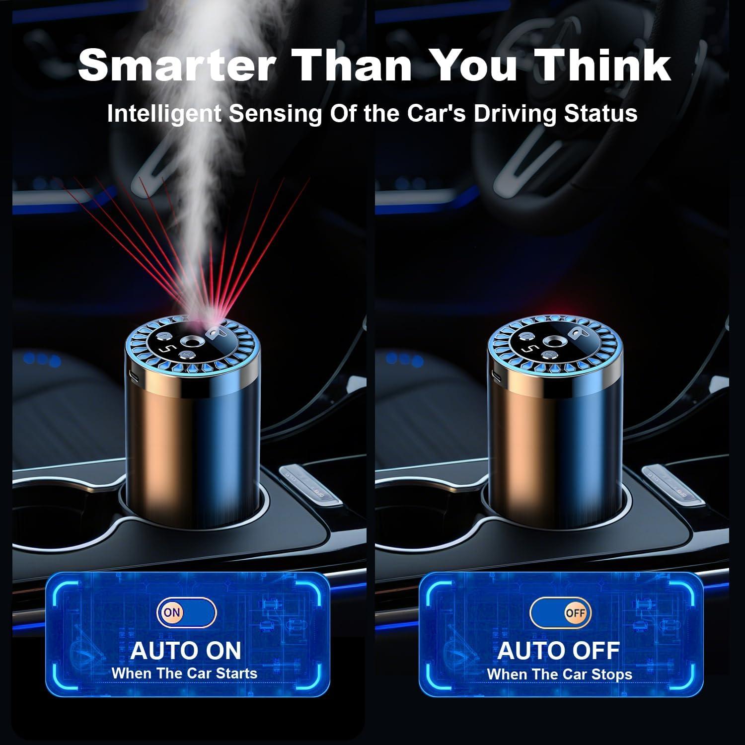 Ambientador de Aire Inteligente para Coche PYXOND 50ml 5 Modos