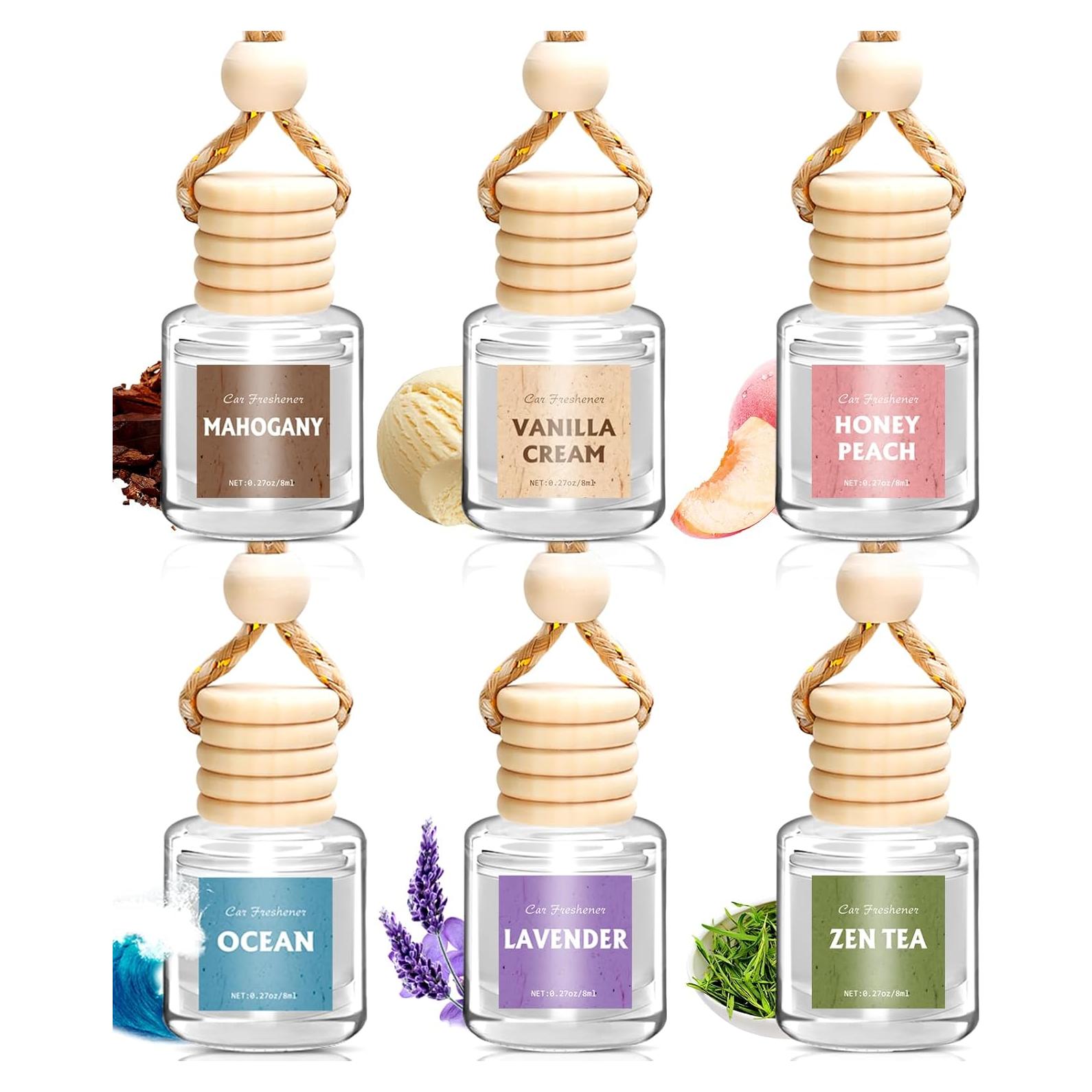 Ambientador de Auto AROIC Set de 6 Fragancias Naturales