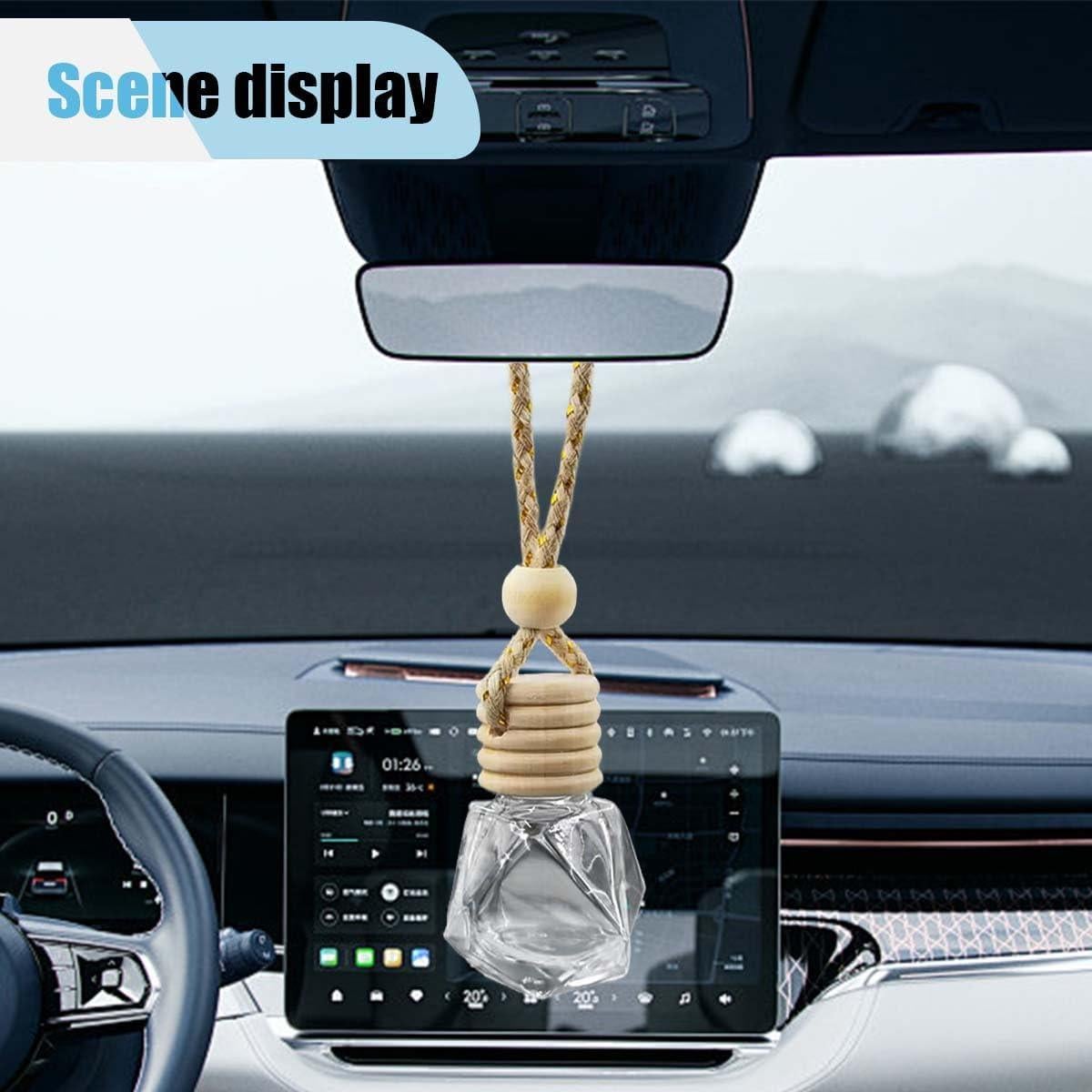 5 Ambientadores de Auto Colgantes LHDOS - Difusor de Vidrio 8ml