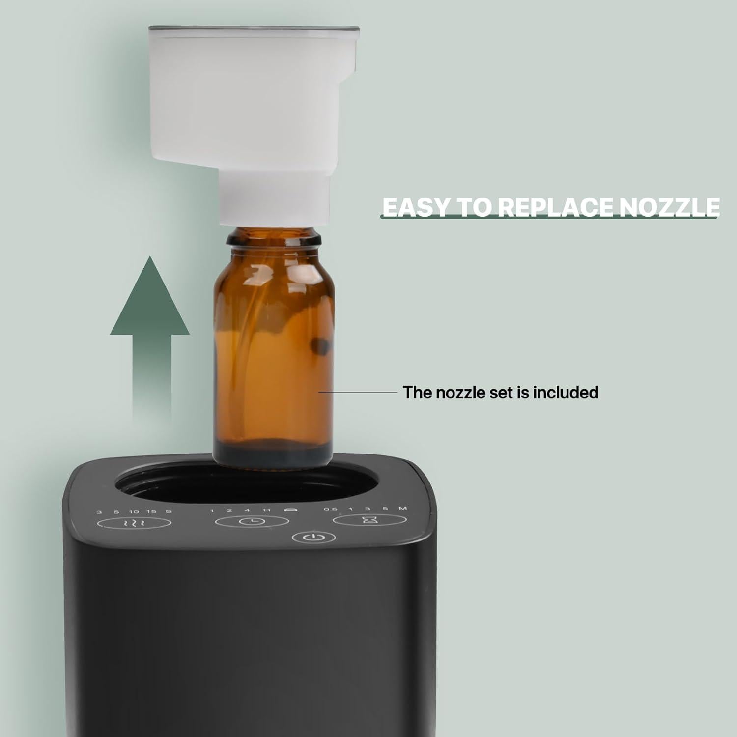 Difusor de Aceite Esencial Sin Agua FUSMLI Portátil Negro