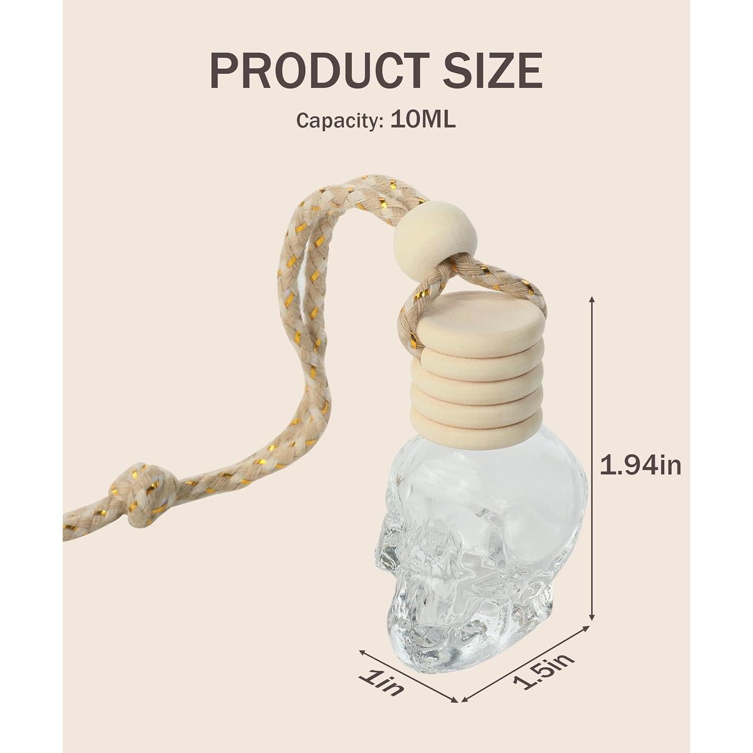 Difusor Colgante de Coche bylikeho Vidrio Calavera 10ml