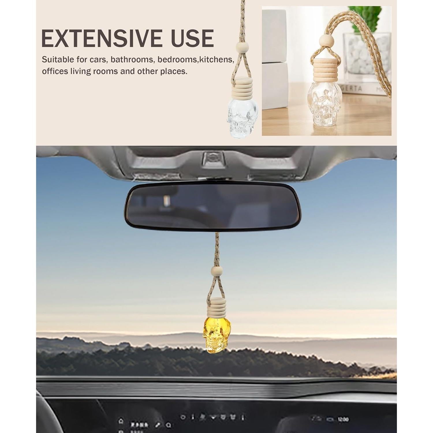 Difusor Colgante de Coche bylikeho Vidrio Calavera 10ml