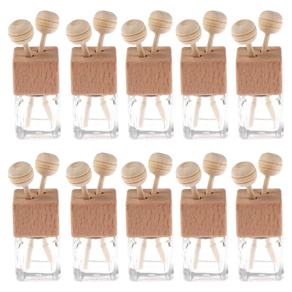 Paquete de 10 Difusores de Perfume de Vidrio 8ml para Auto