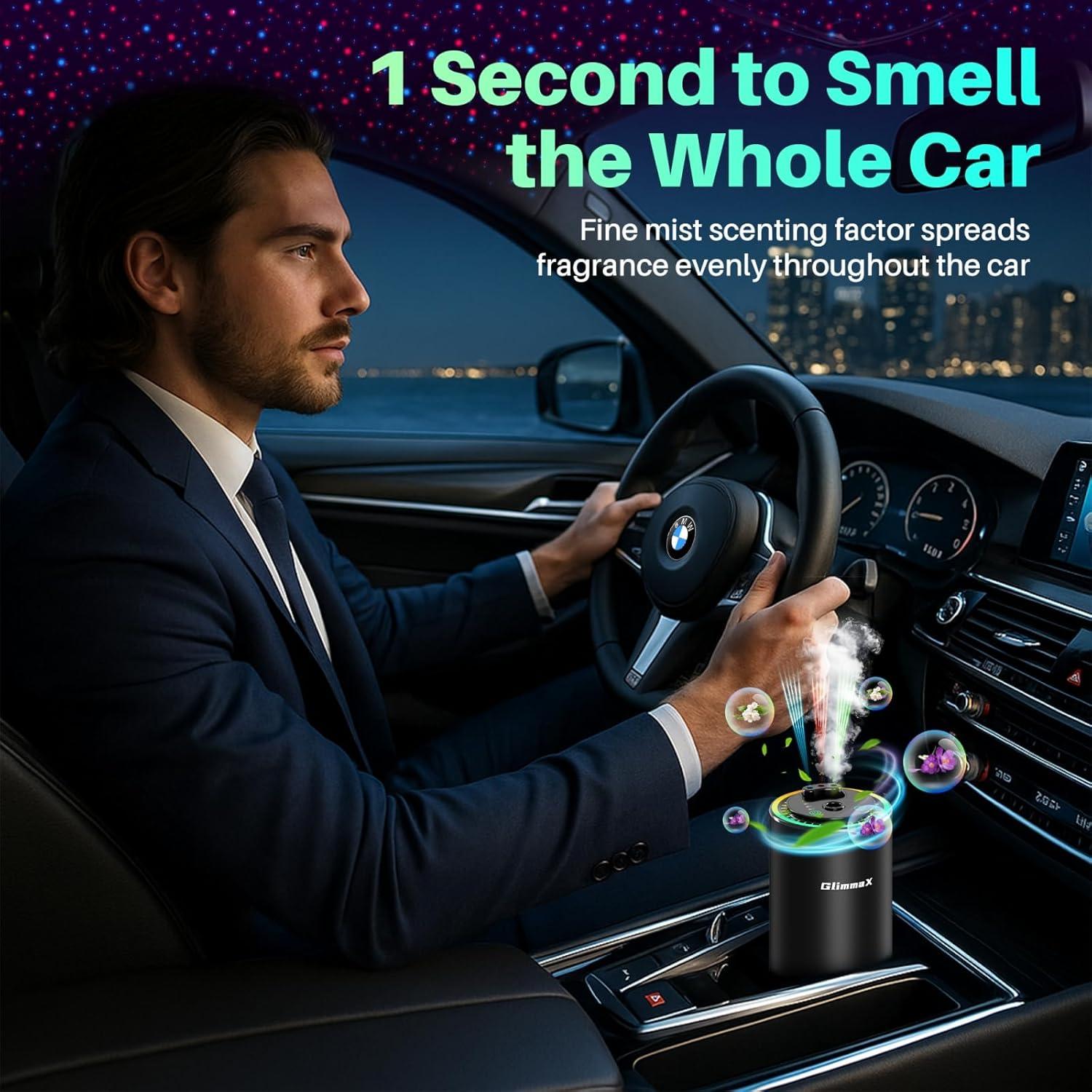 Ambientador de Aire Inteligente GlimmaX Negro 50ml con Nebulización AI