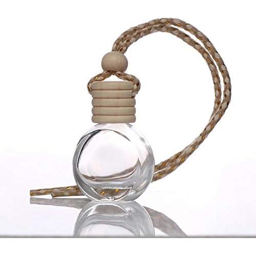 10 Botellas de Perfume Colgantes 8ml USRommaner con Tapa de Madera