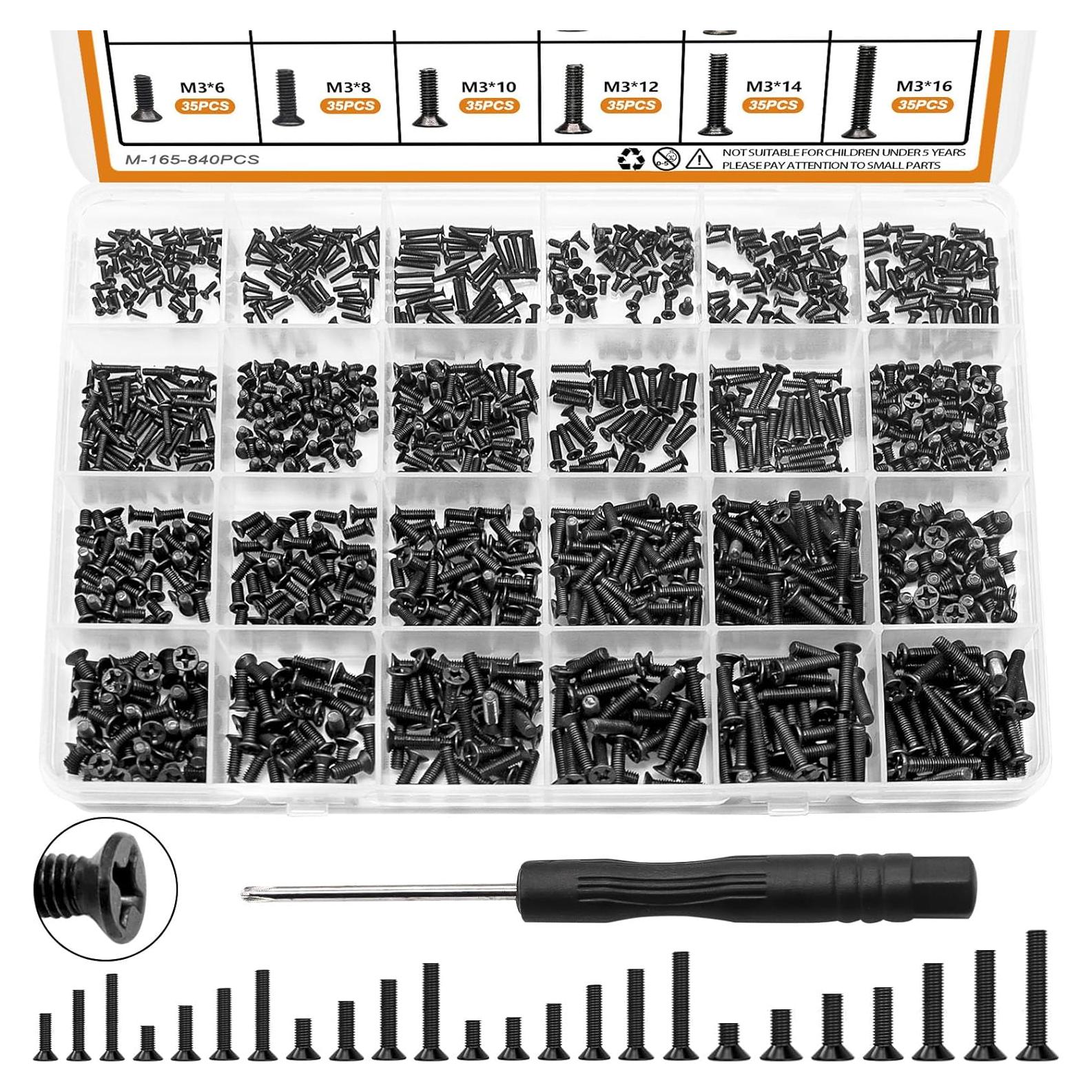 Kit de Tornillos M.2 para Portátil Mankk 840 Piezas