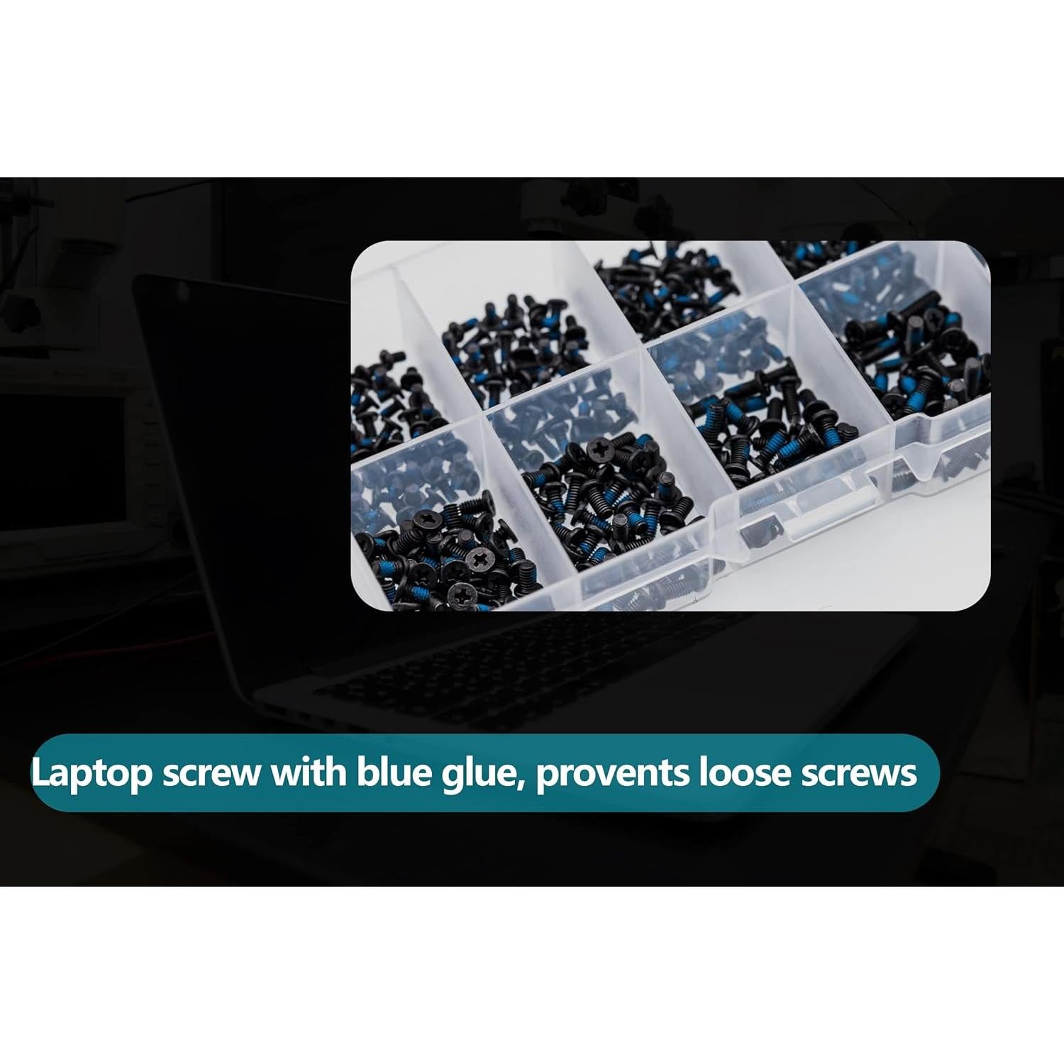 Kit de Tornillos para Laptop CO-RODE 551 Piezas con Destornillador