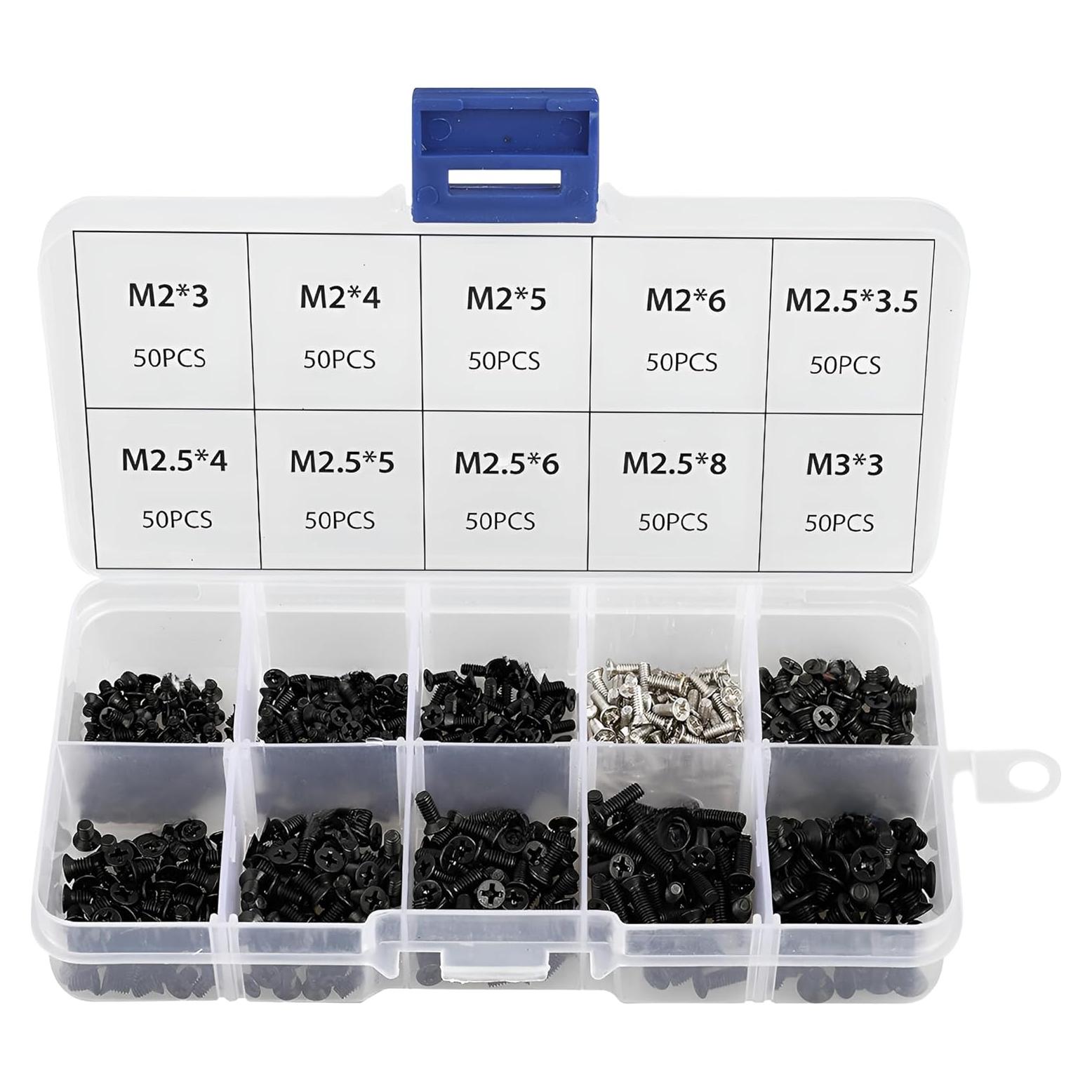 Kit de Tornillos Universales para Laptop JacobsParts 500 Piezas