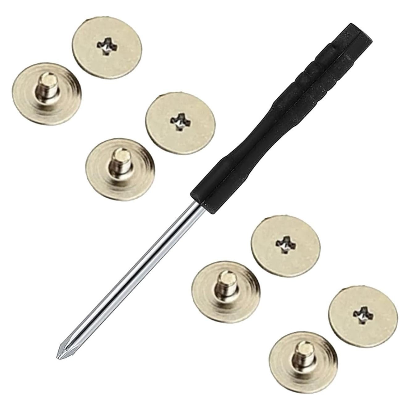 8 Tornillos de Bisagra para Laptop + Destornillador Phillips