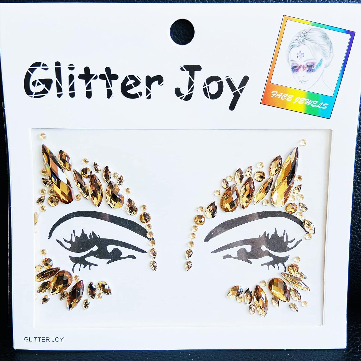 Gemas Faciales Adhesivas LEOARS - 4 Estilos Café Claro