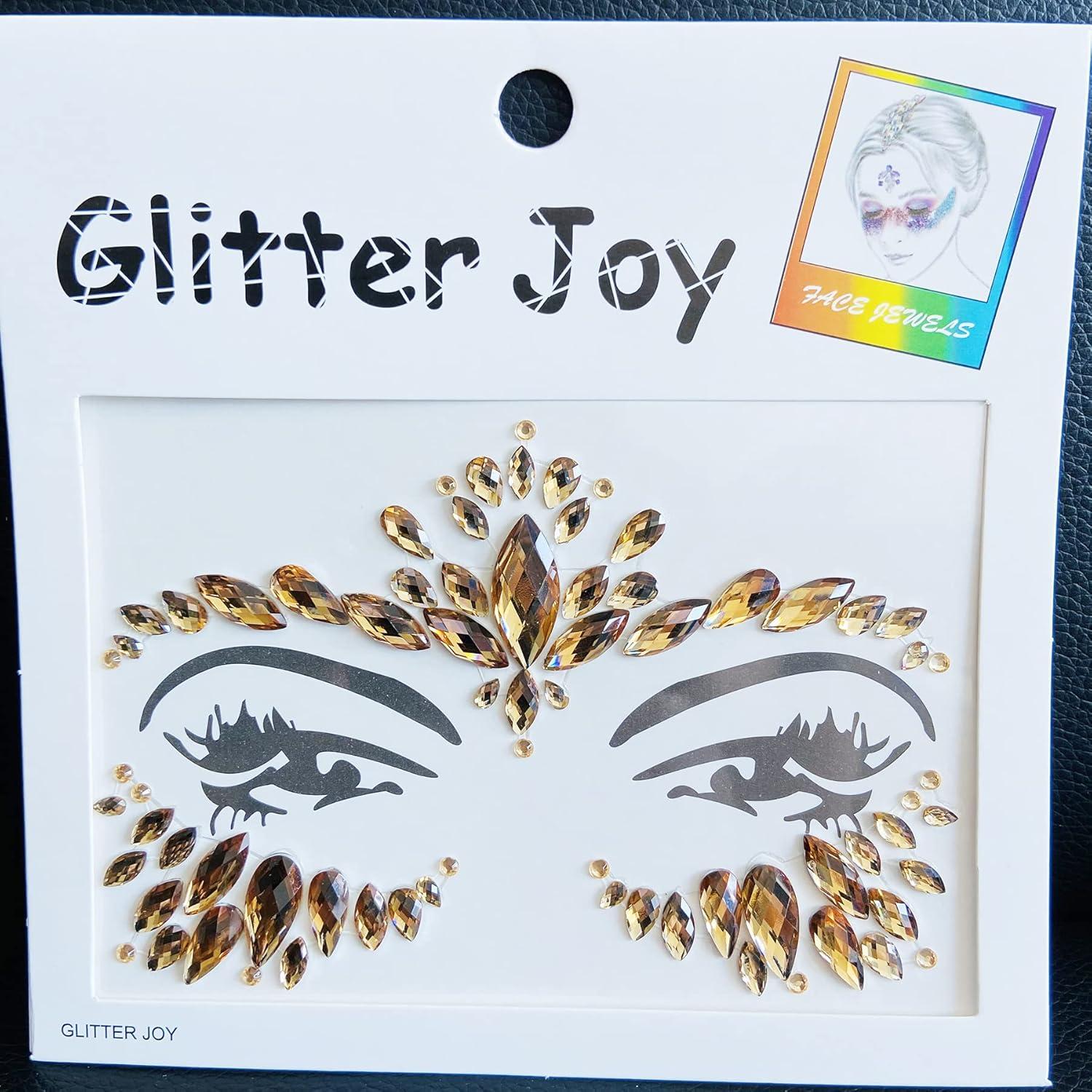 Gemas Faciales Adhesivas LEOARS - 4 Estilos Café Claro