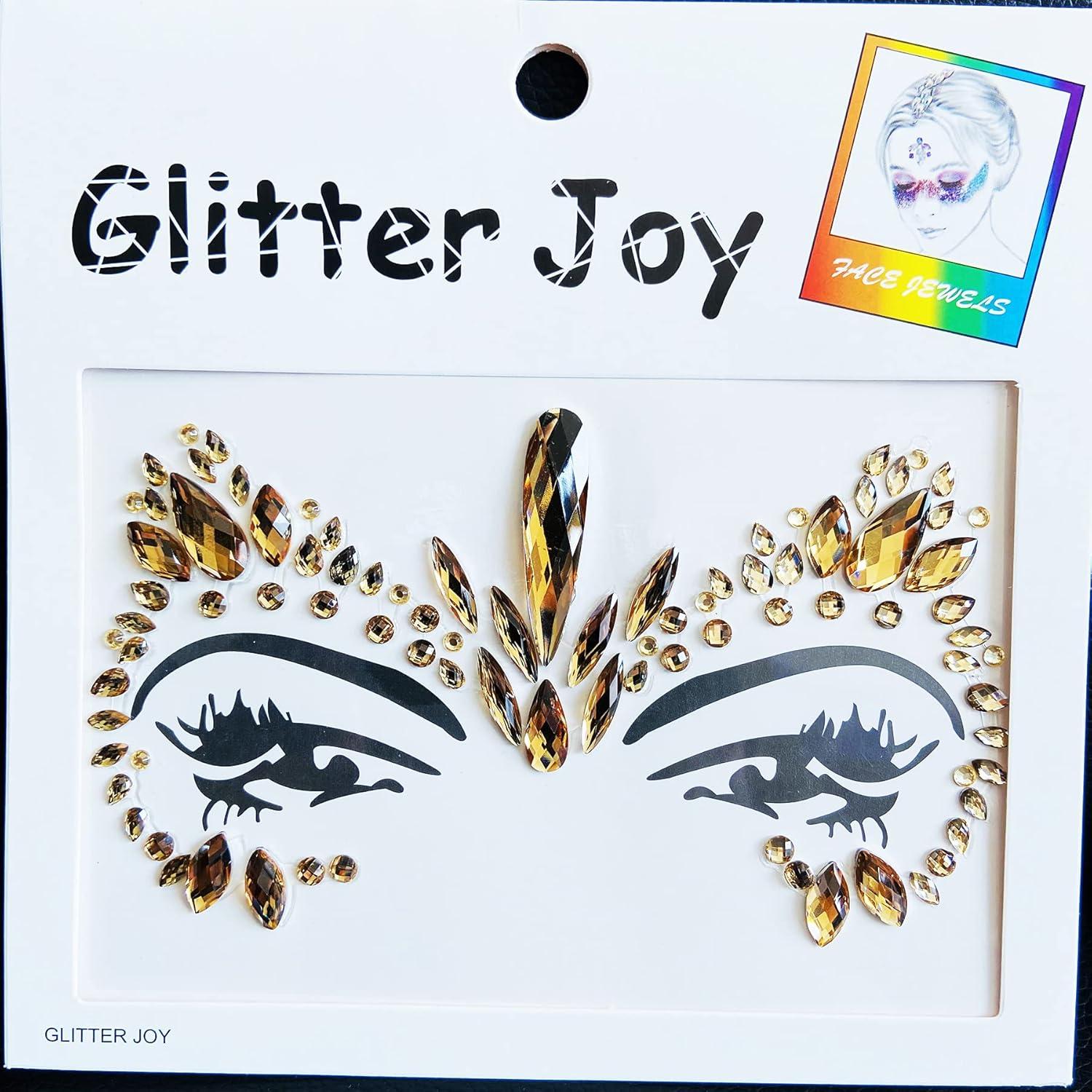 Gemas Faciales Adhesivas LEOARS - 4 Estilos Café Claro