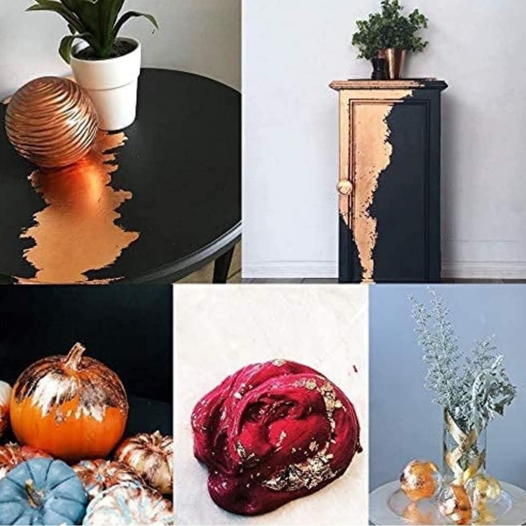 Hojas de Cobre 100 Unidades 8x8 cm para Manualidades y Decoración