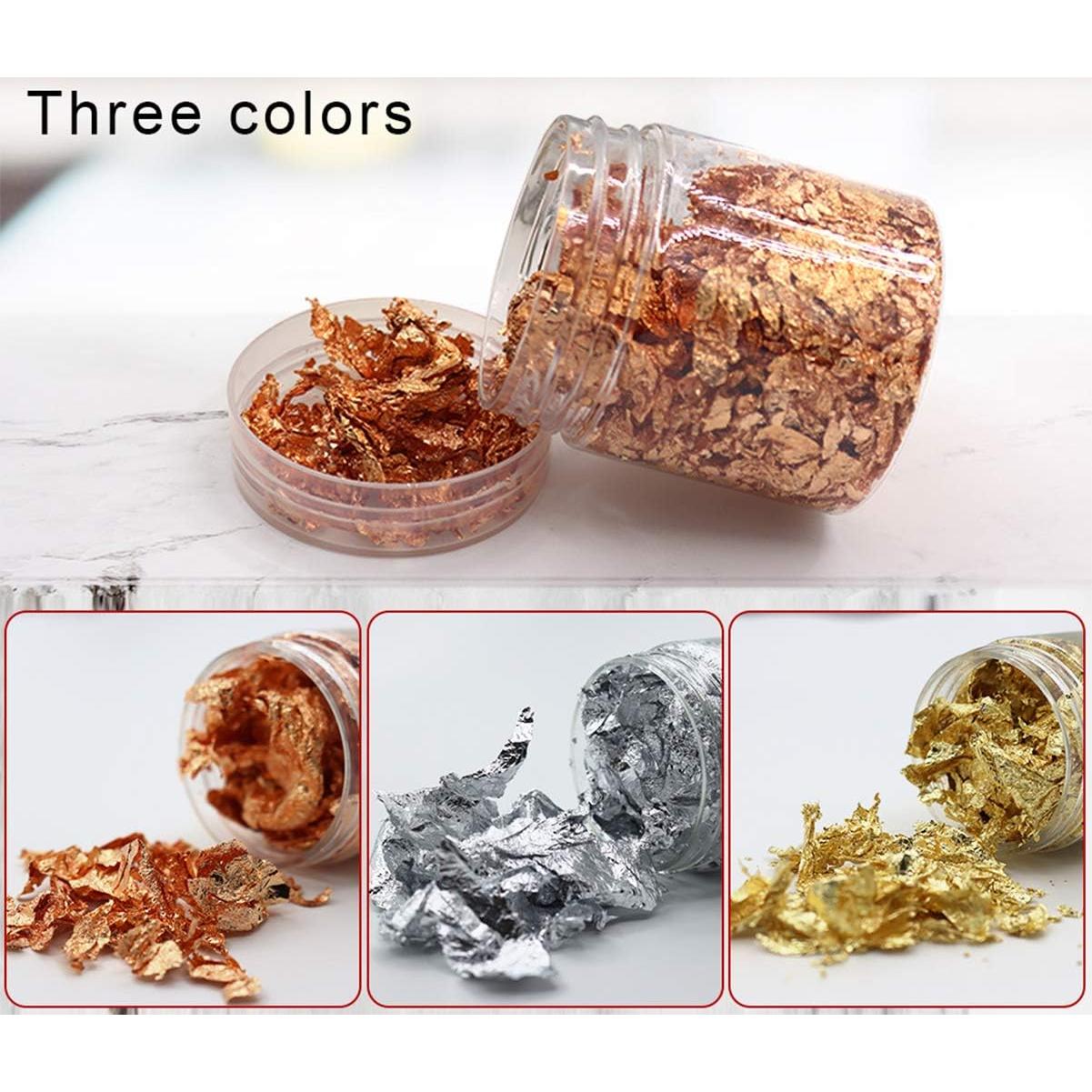 Copos de Foil Dorado UpTuoLi 3g para Manualidades y Uñas