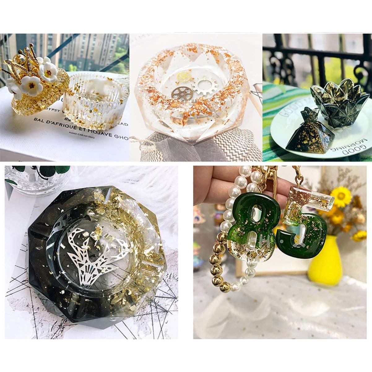 Copos de Foil Dorado UpTuoLi 3g para Manualidades y Uñas