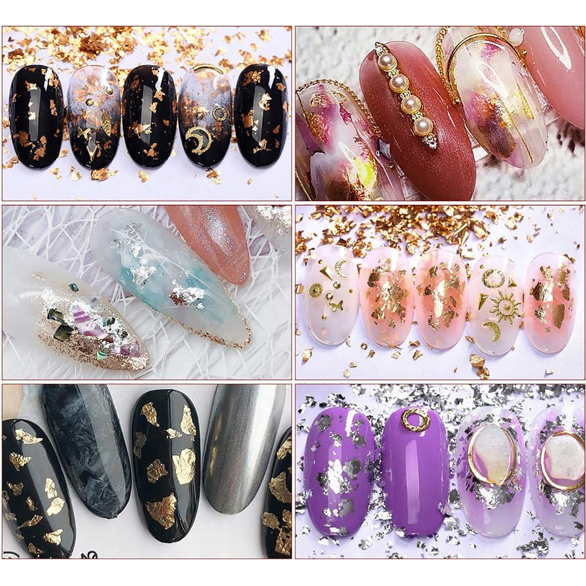 Copos de Foil Dorado UpTuoLi 3g para Manualidades y Uñas