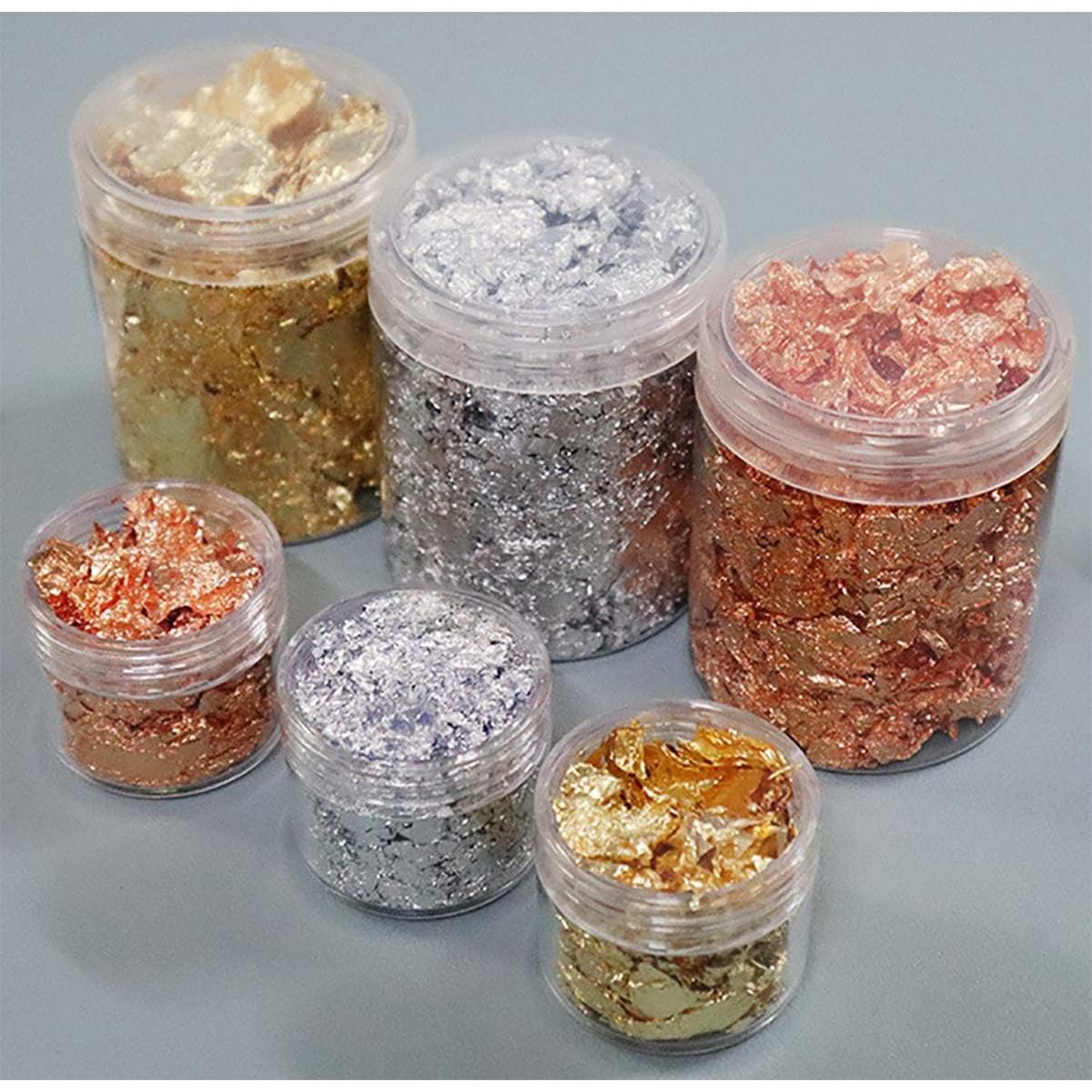 Copos de Foil Dorado UpTuoLi 3g para Manualidades y Uñas