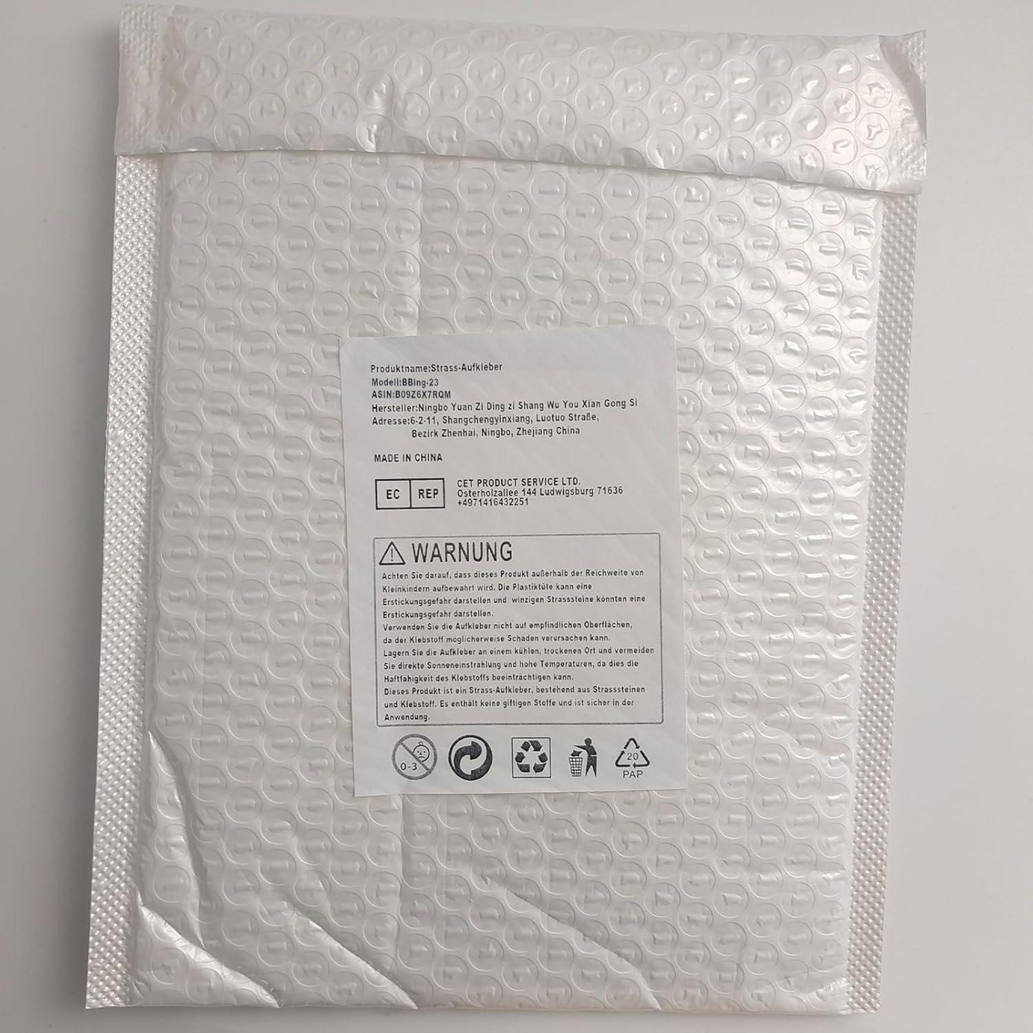 Hoja de Strass Brillante IRIVER BLANK 24x20cm Oro Rosa