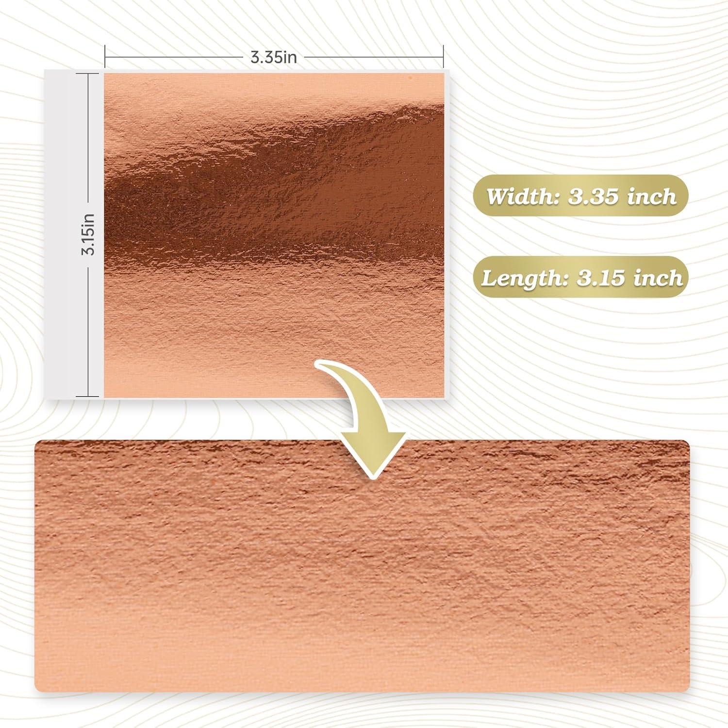 Set de 120 Hojas de Oro Metálicas para Manualidades - 12 Colores