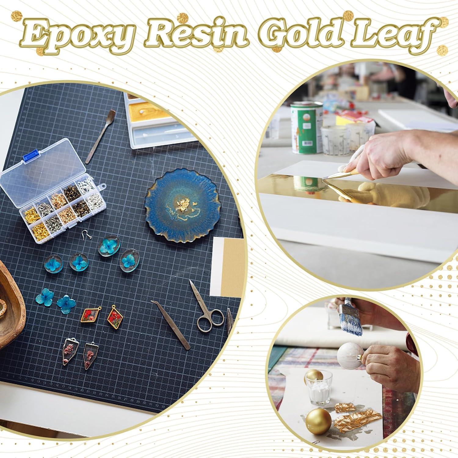 Set de 120 Hojas de Oro Metálicas para Manualidades - 12 Colores