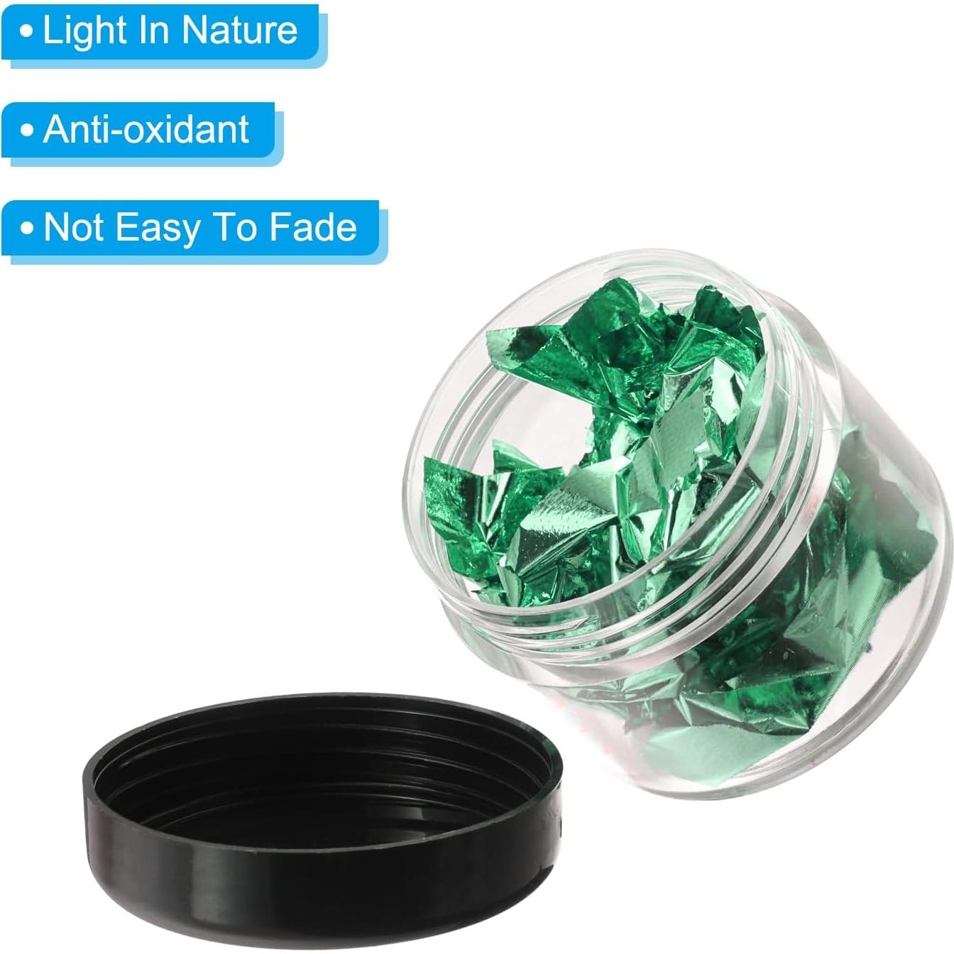 Hojuelas de Oro PATIKIL para Resina 10 Botellas 10g Turquesa