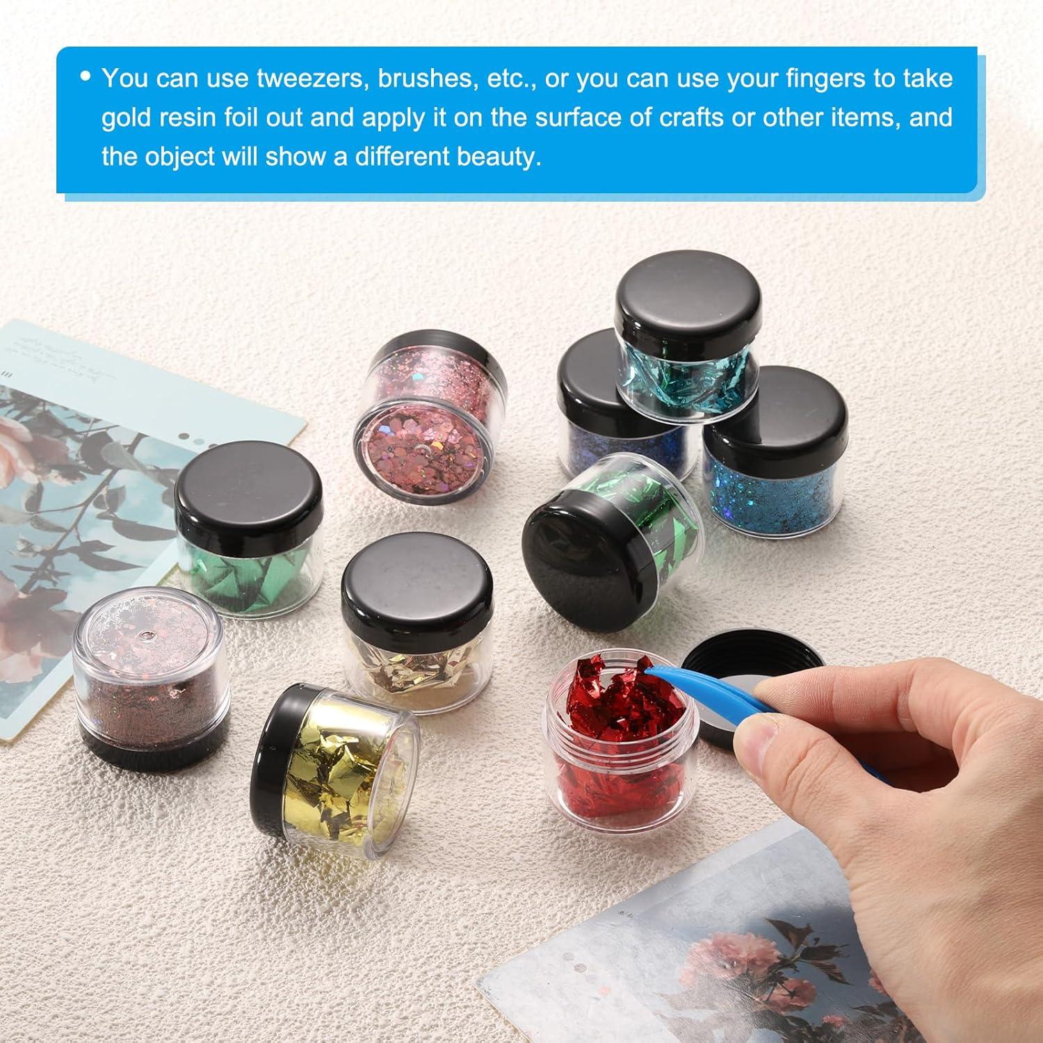 Hojuelas de Oro PATIKIL para Resina 10 Botellas 10g Turquesa