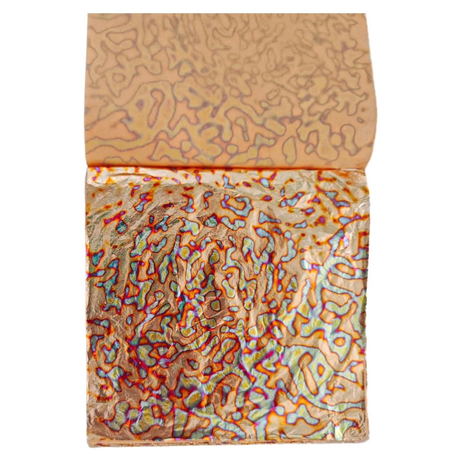 25 Hojas de Oro Variegado BLWAFY 14x14cm Cielo Estrellado